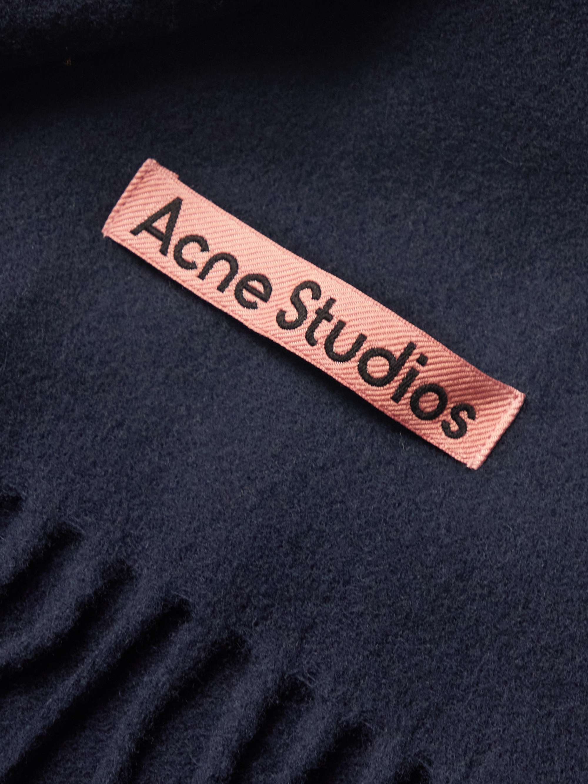 ACNE STUDIOS Canada Narrow Fringed Wool Scarf