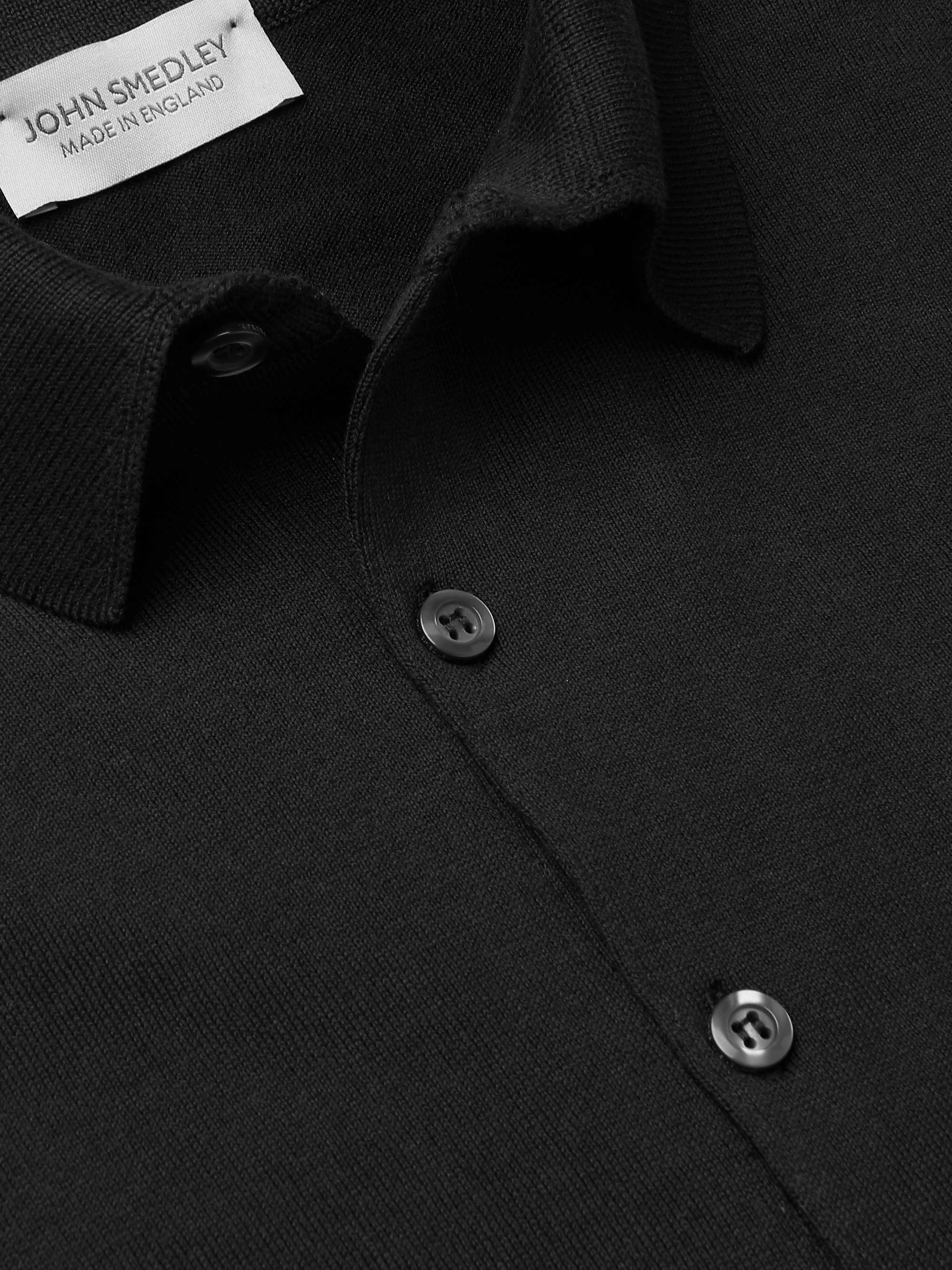 JOHN SMEDLEY Adrian Slim-Fit Sea Island Cotton Polo Shirt