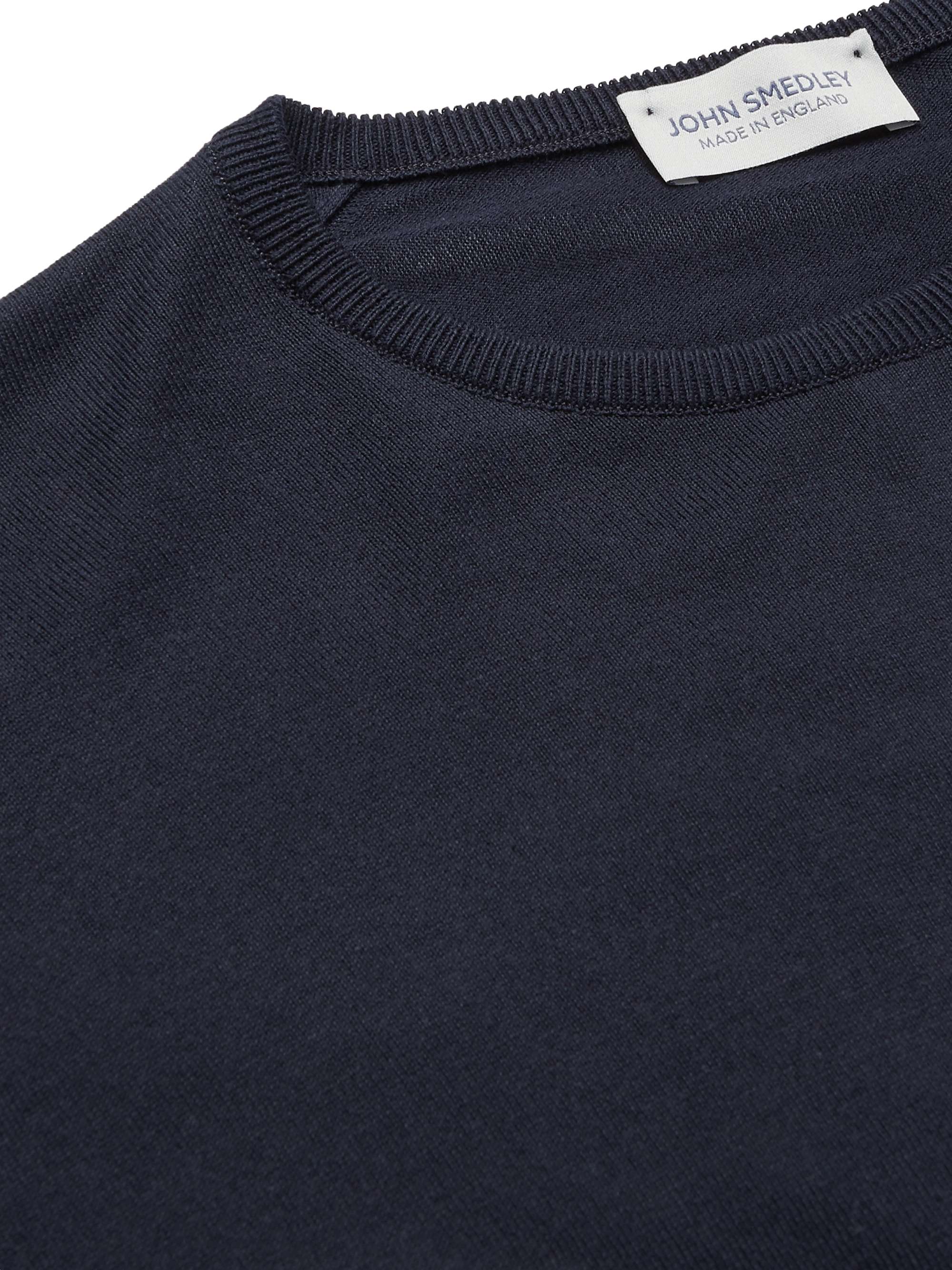 JOHN SMEDLEY Sea Island Cotton Sweater