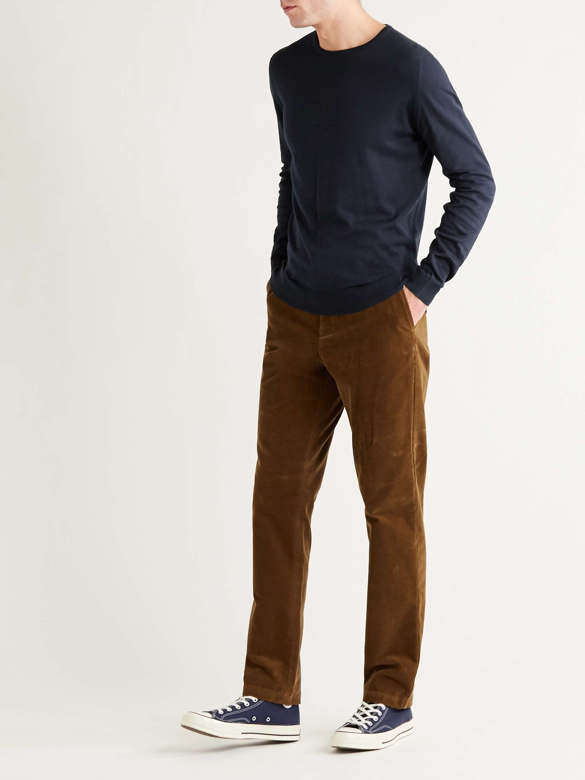 JOHN SMEDLEY Hatfield Slim-Fit Sea Island Cotton Sweater for Men MR PORTER