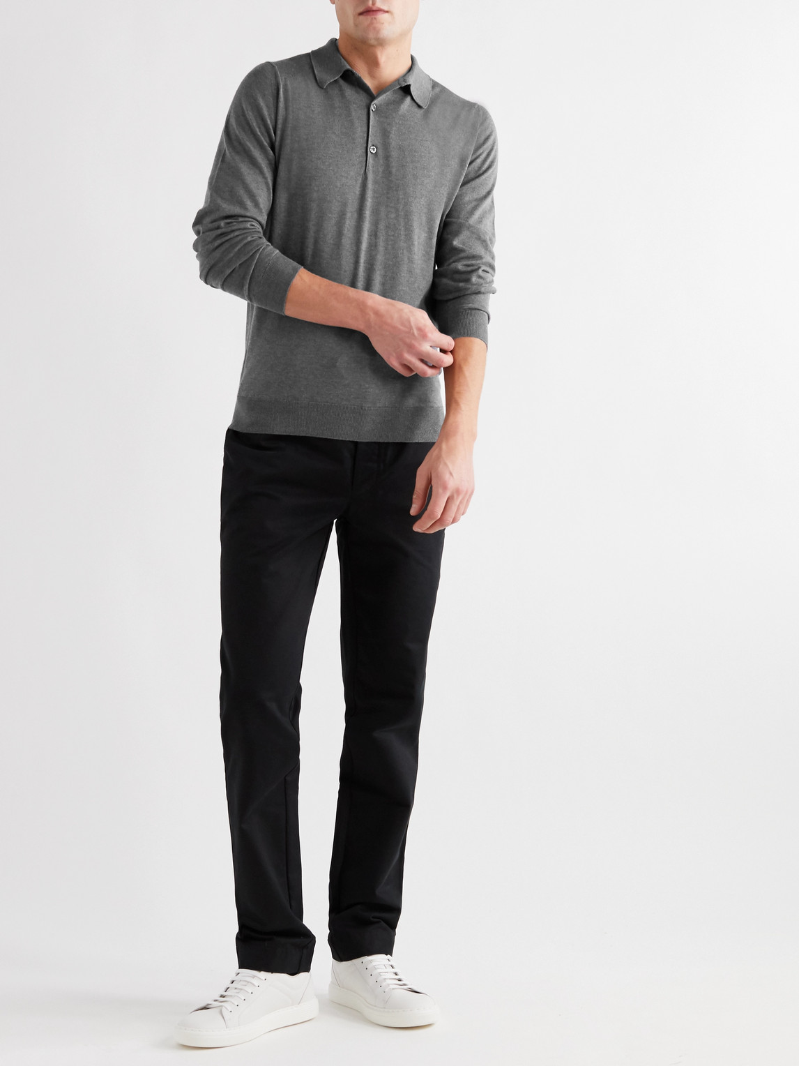Bradwell Sea Island Cotton Polo Shirt — 2