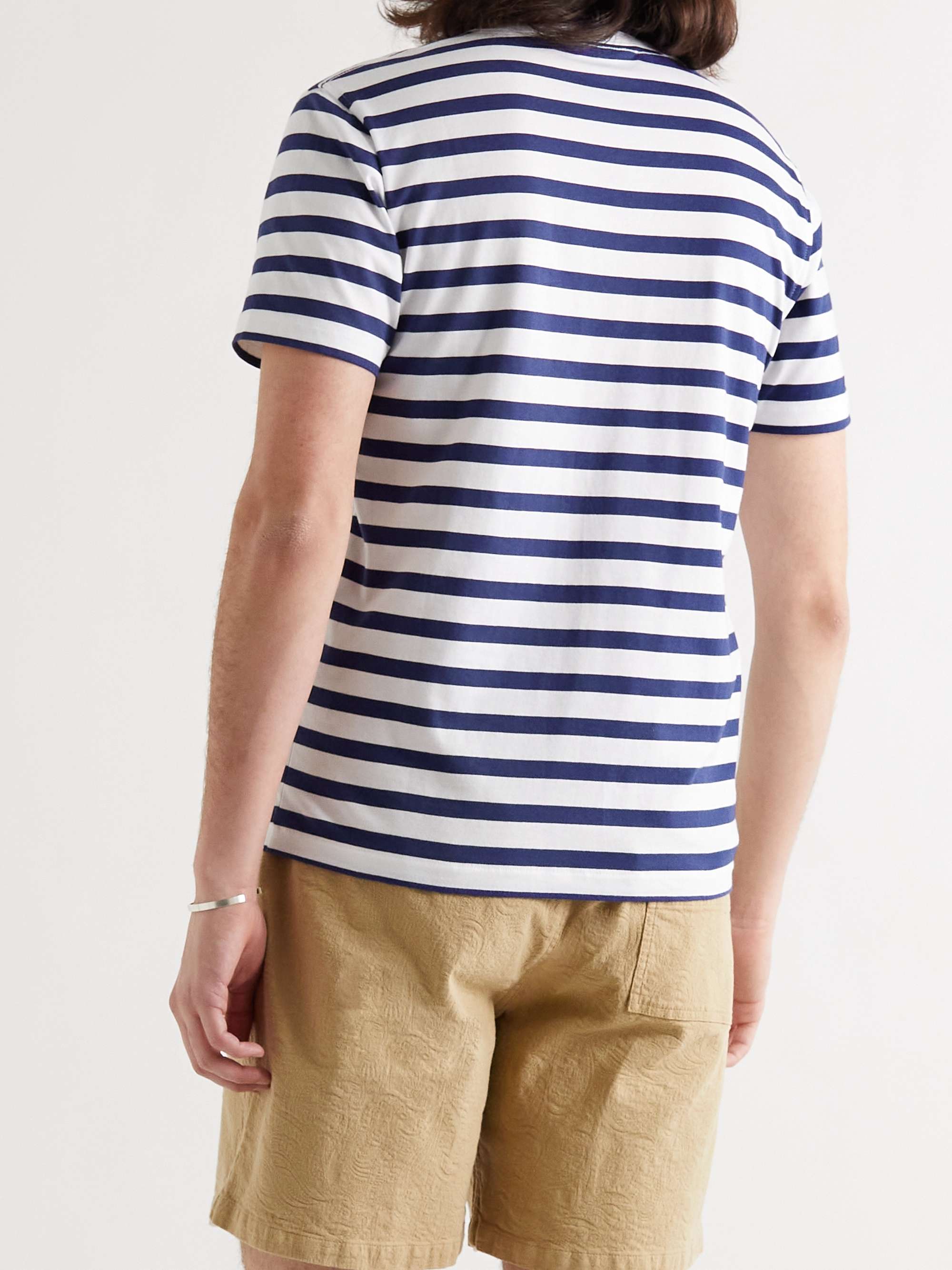YMC Wild Ones Striped Organic Cotton-Jersey T-Shirt