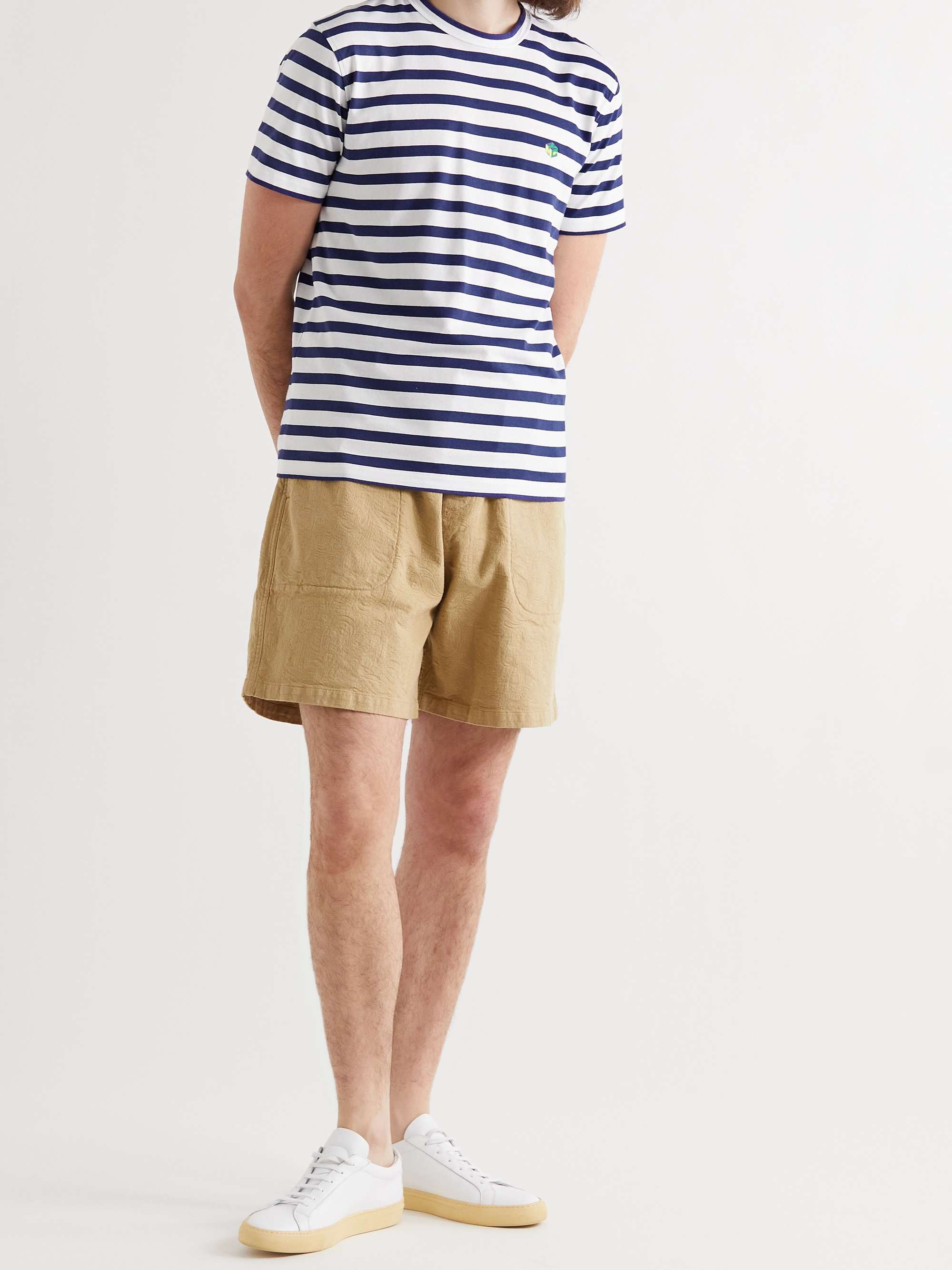 YMC Wild Ones Striped Organic Cotton-Jersey T-Shirt