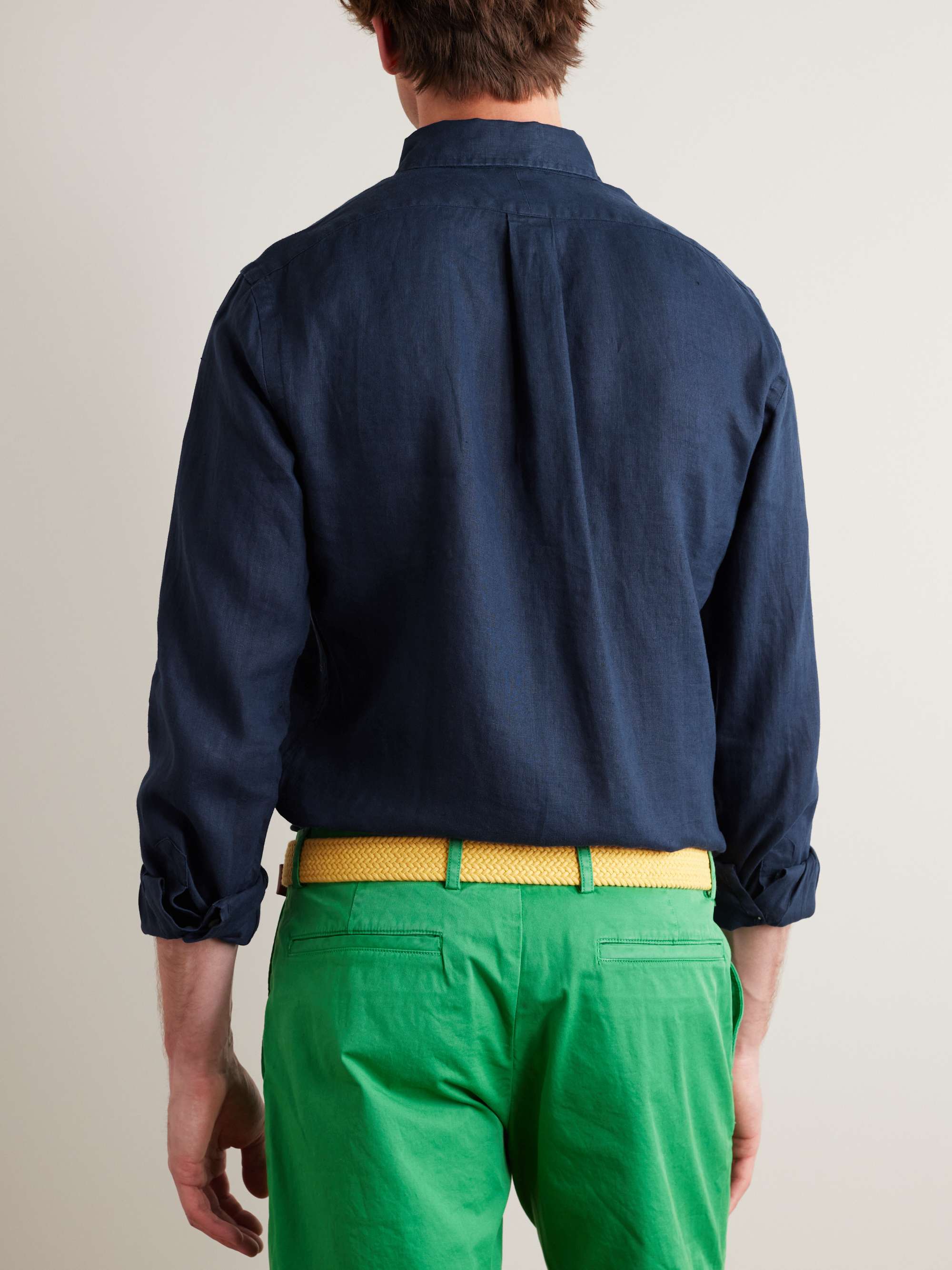 POLO RALPH LAUREN Slim-Fit Button-Down Collar Linen Shirt