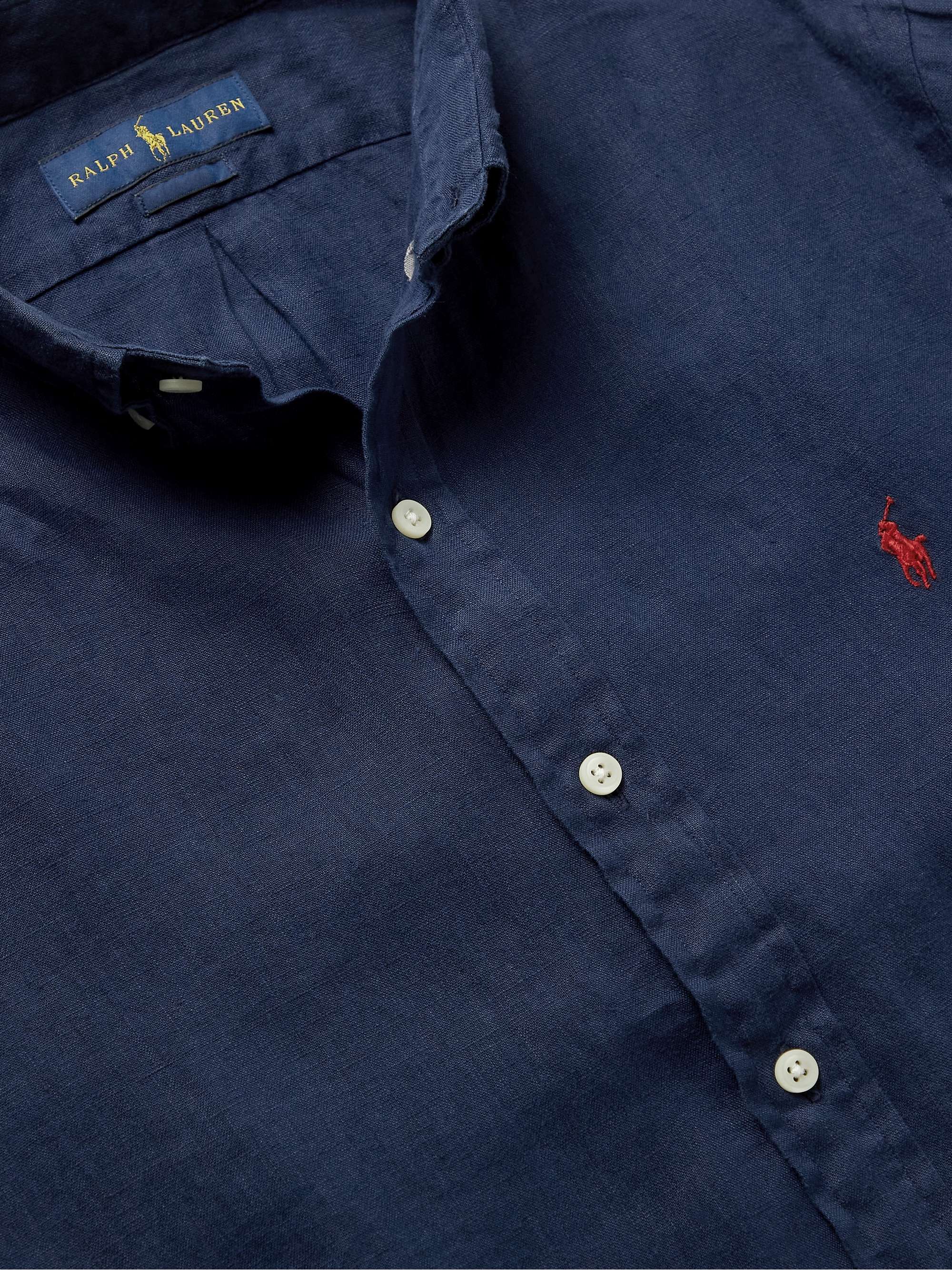 POLO RALPH LAUREN Slim-Fit Button-Down Collar Linen Shirt