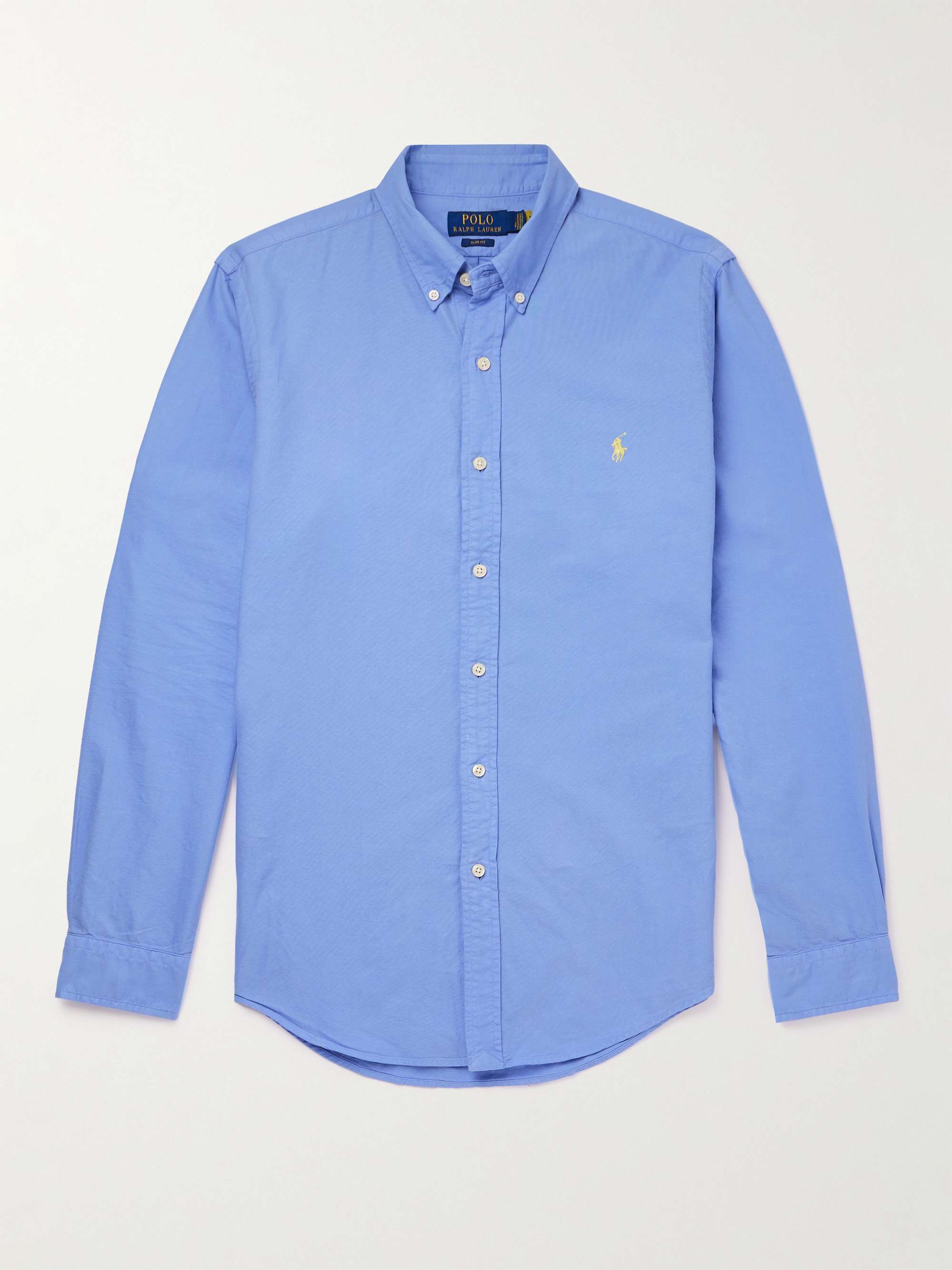 POLO RALPH LAUREN Button-Down Collar Cotton Oxford Shirt for Men | MR ...