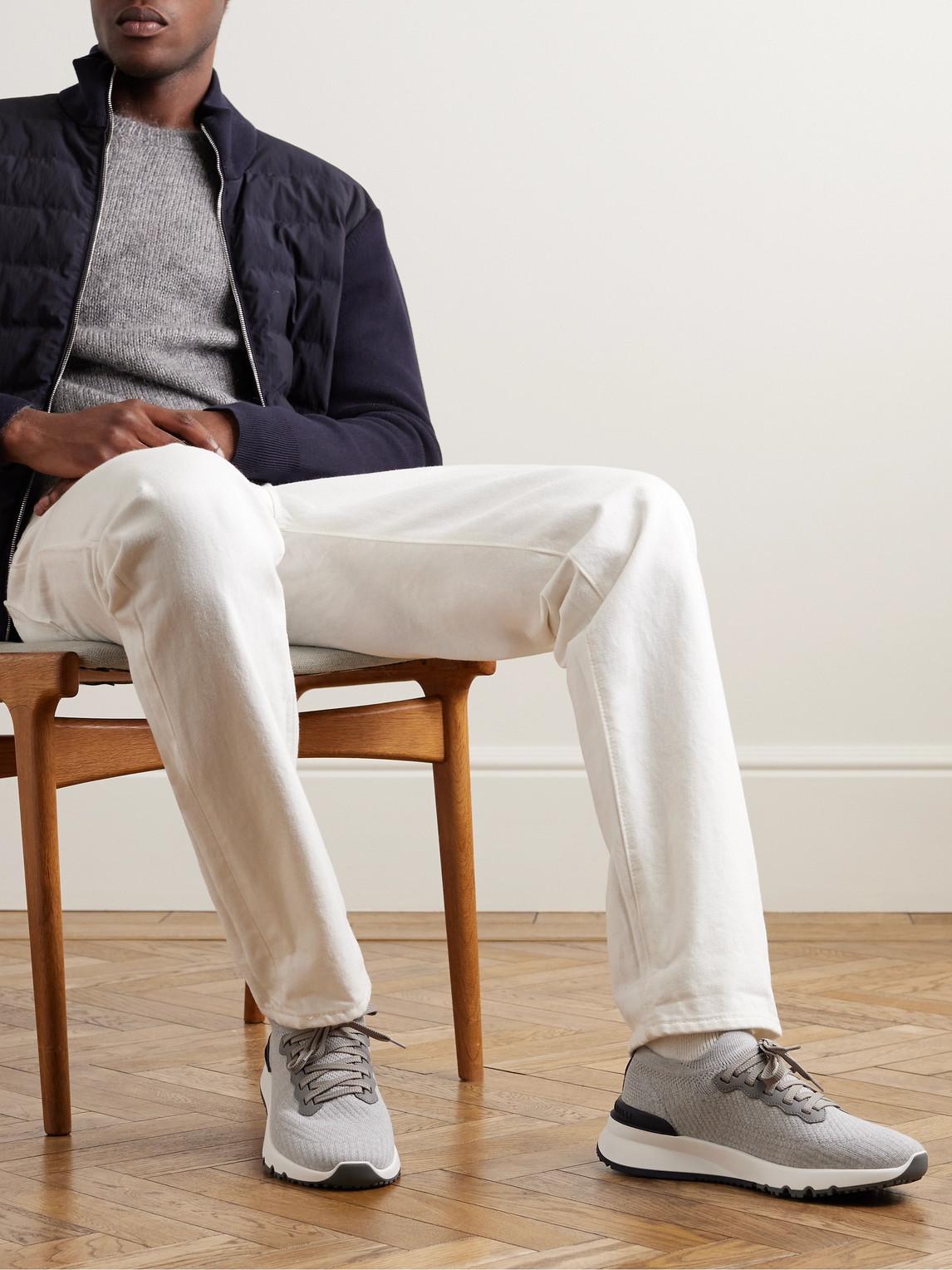 Brunello Cucinelli Sneakers Blacks And Greys In Gray