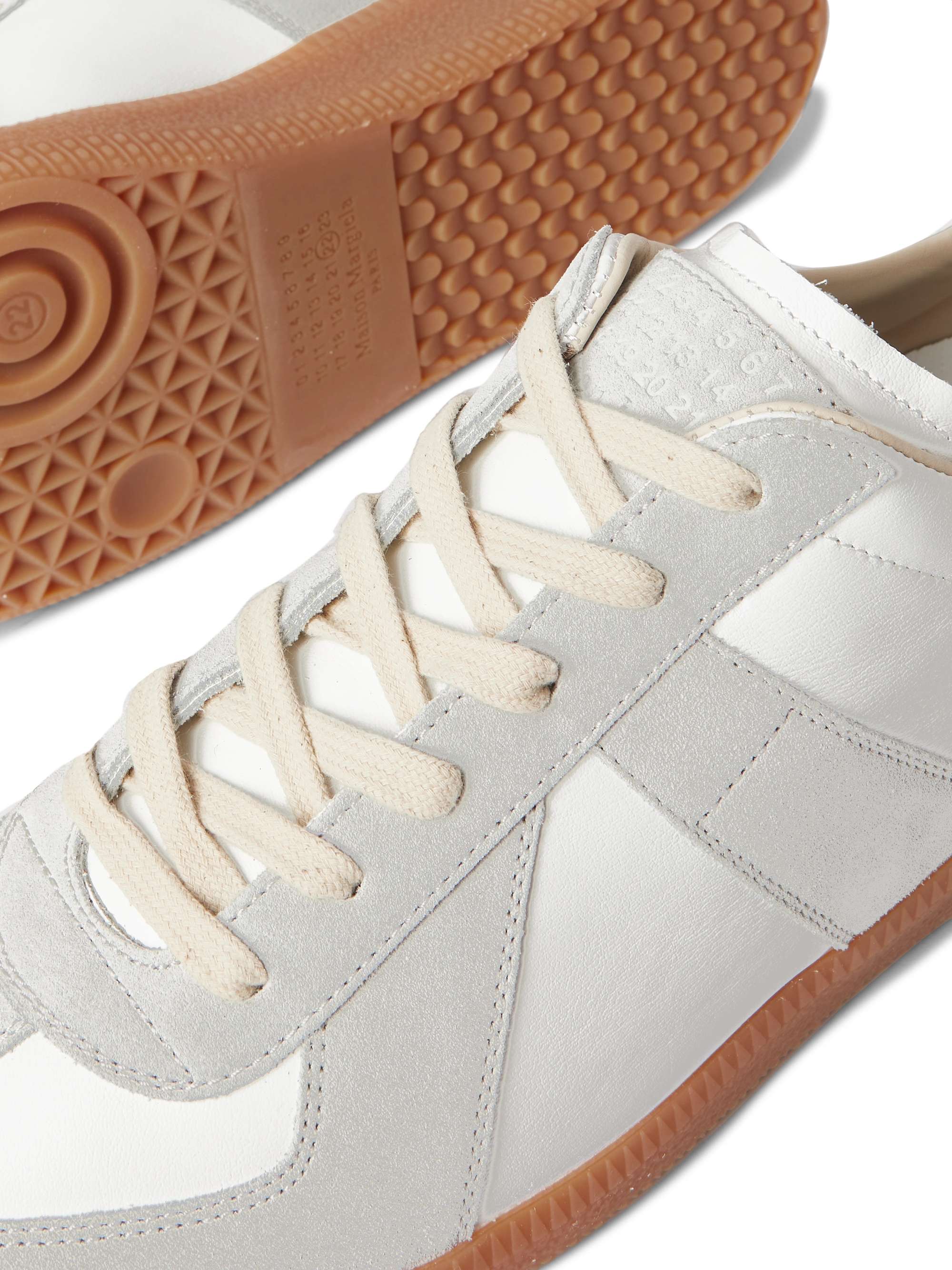 MAISON MARGIELA Replica Leather and Suede Sneakers