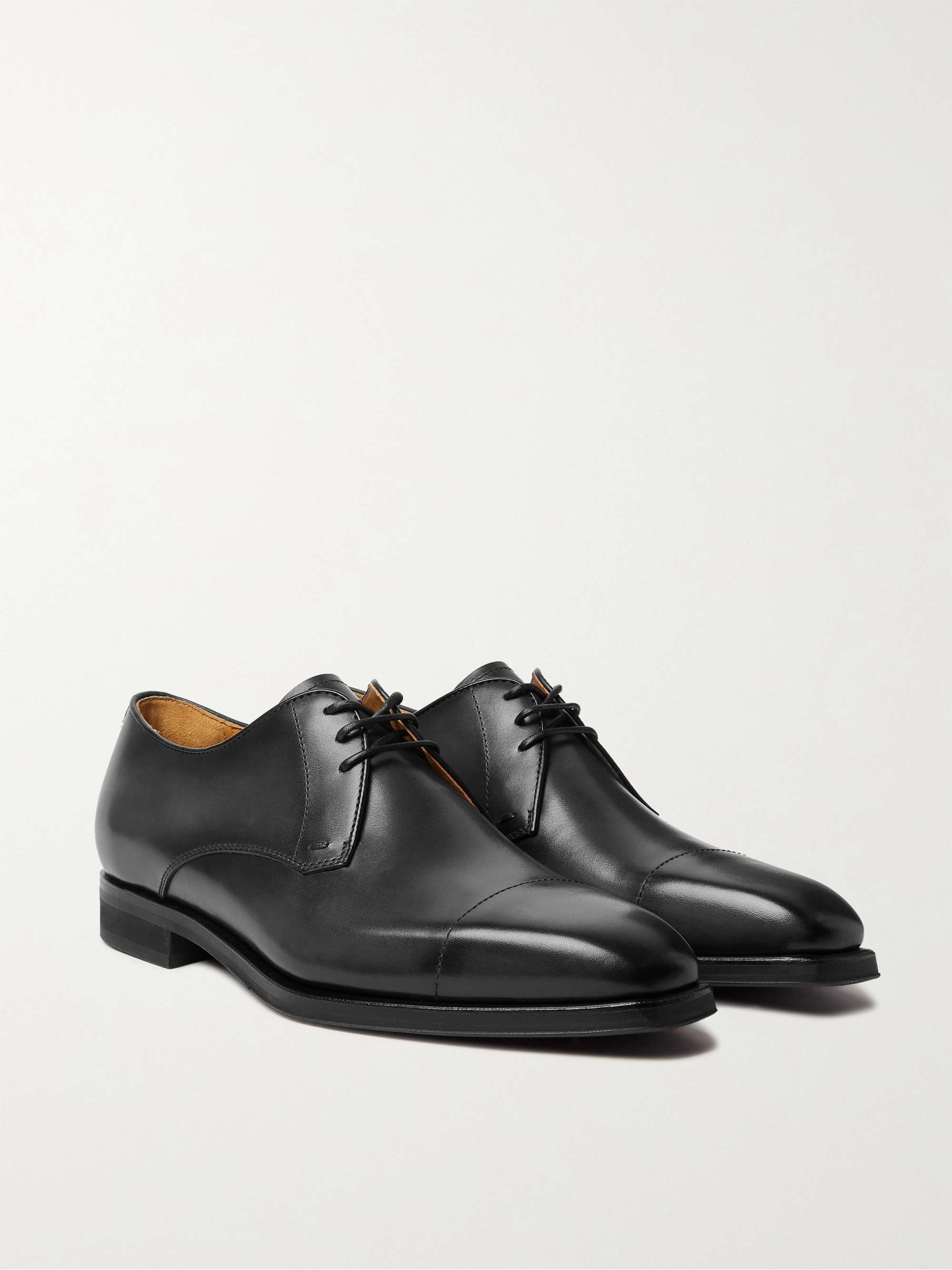 BERLUTI Cap-Toe Venezia Leather Derby Shoes