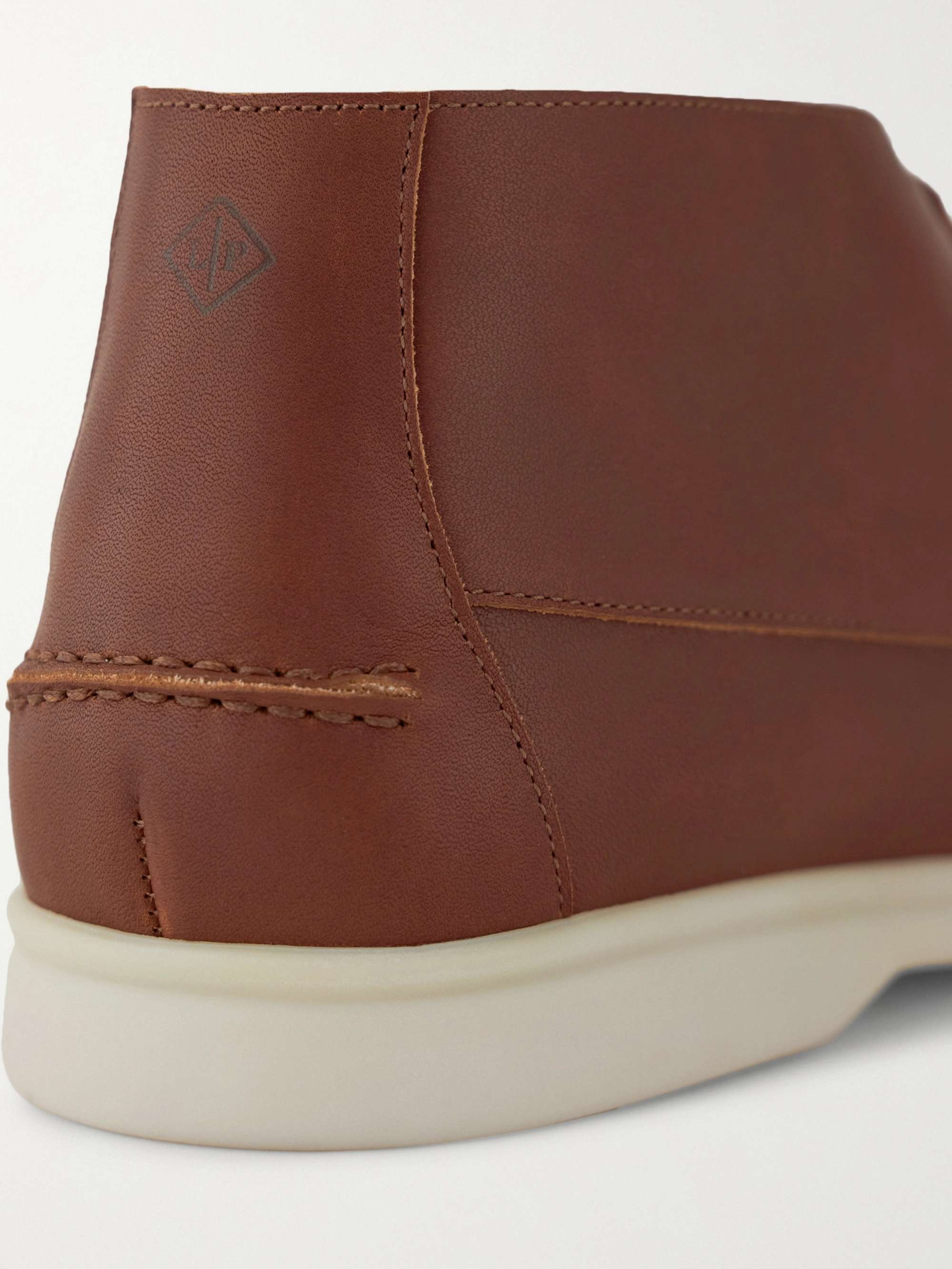 LORO PIANA Sailing Walk Leather Desert Boots