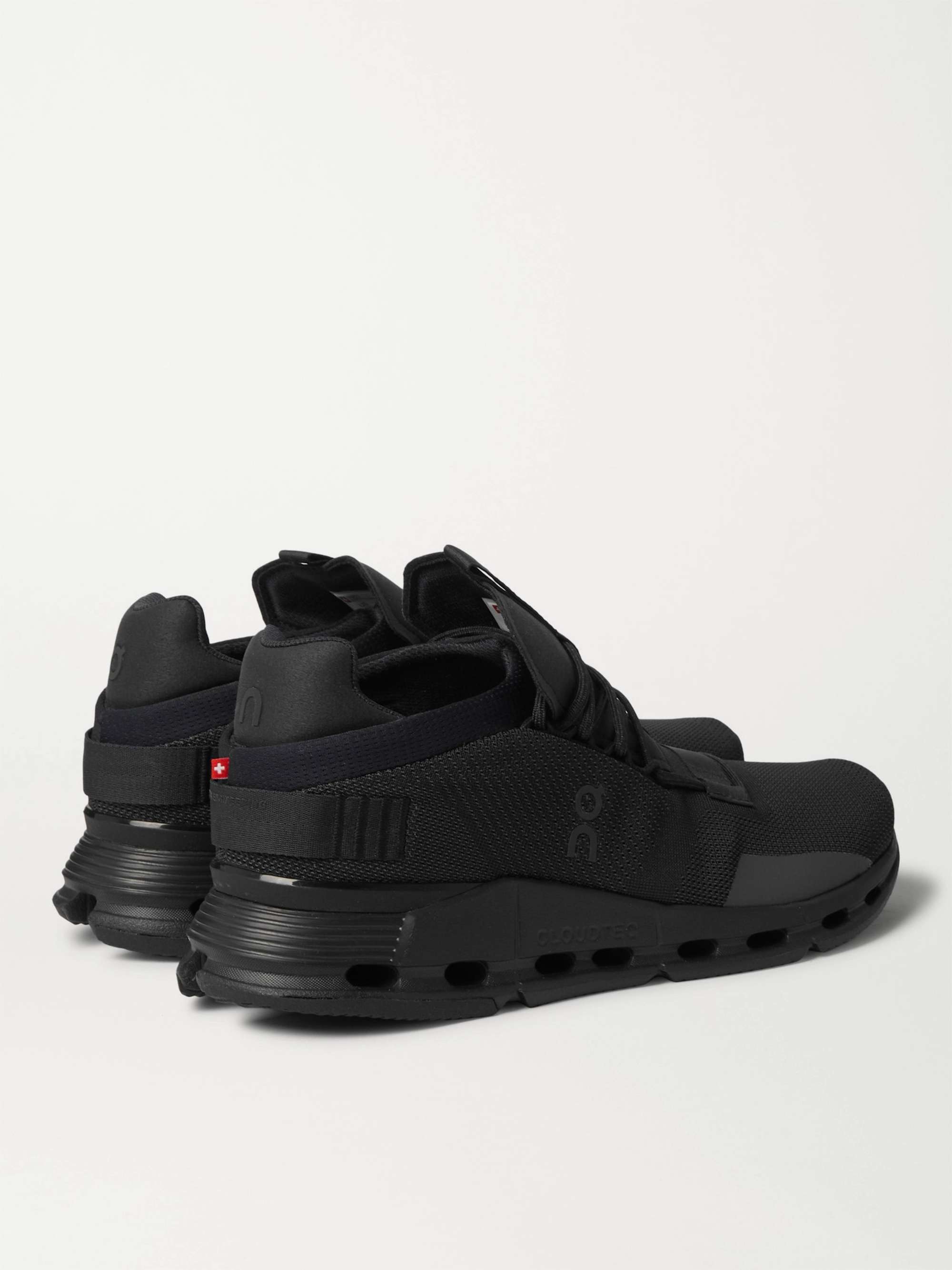 ON-RUNNING Cloudnova Rubber-Trimmed Mesh Running Sneakers