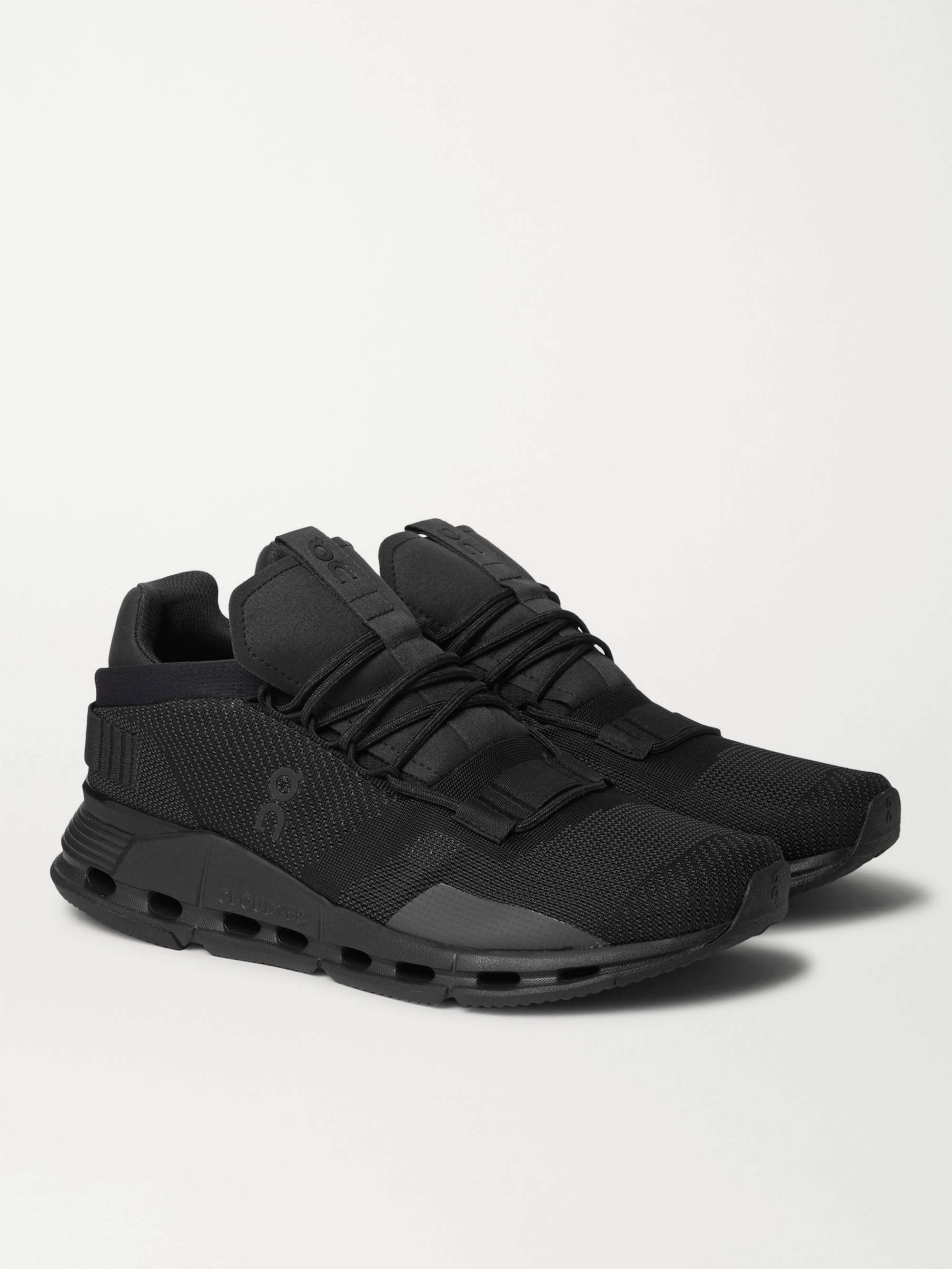 ON-RUNNING Cloudnova Rubber-Trimmed Mesh Running Sneakers