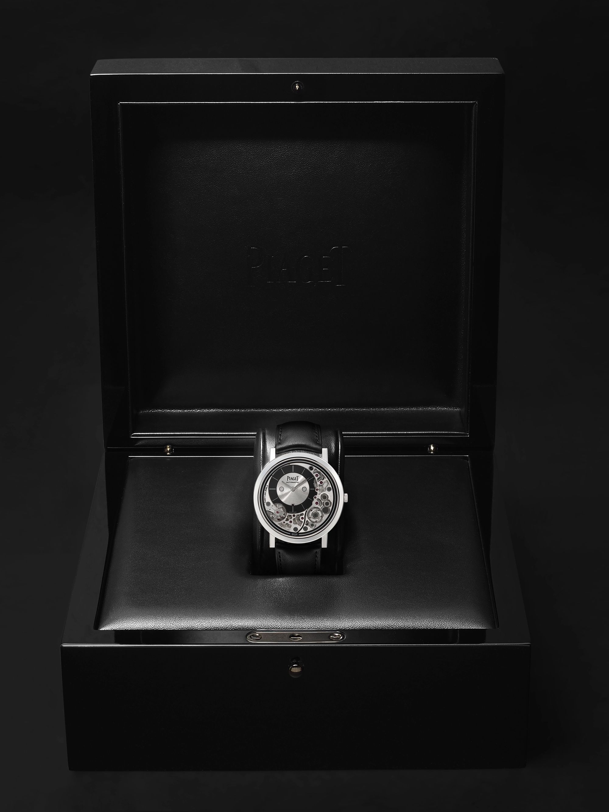 PIAGET Altiplano Ultimate Automatic 41mm 18-Karat White Gold and Leather Watch, Ref. No. G0A43121