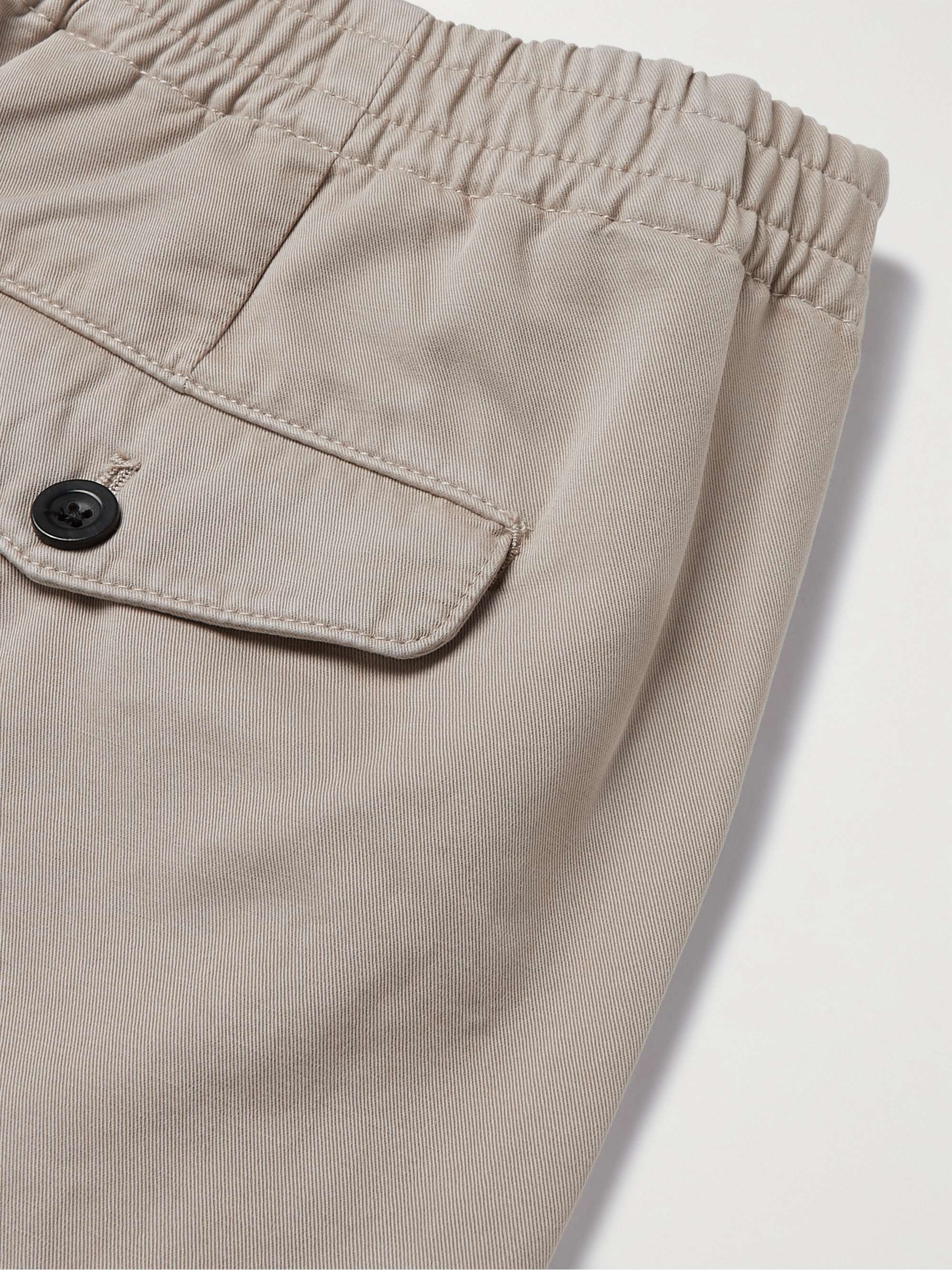 MR P. Dock Garment-Dyed Cotton-Twill Elasticated Shorts
