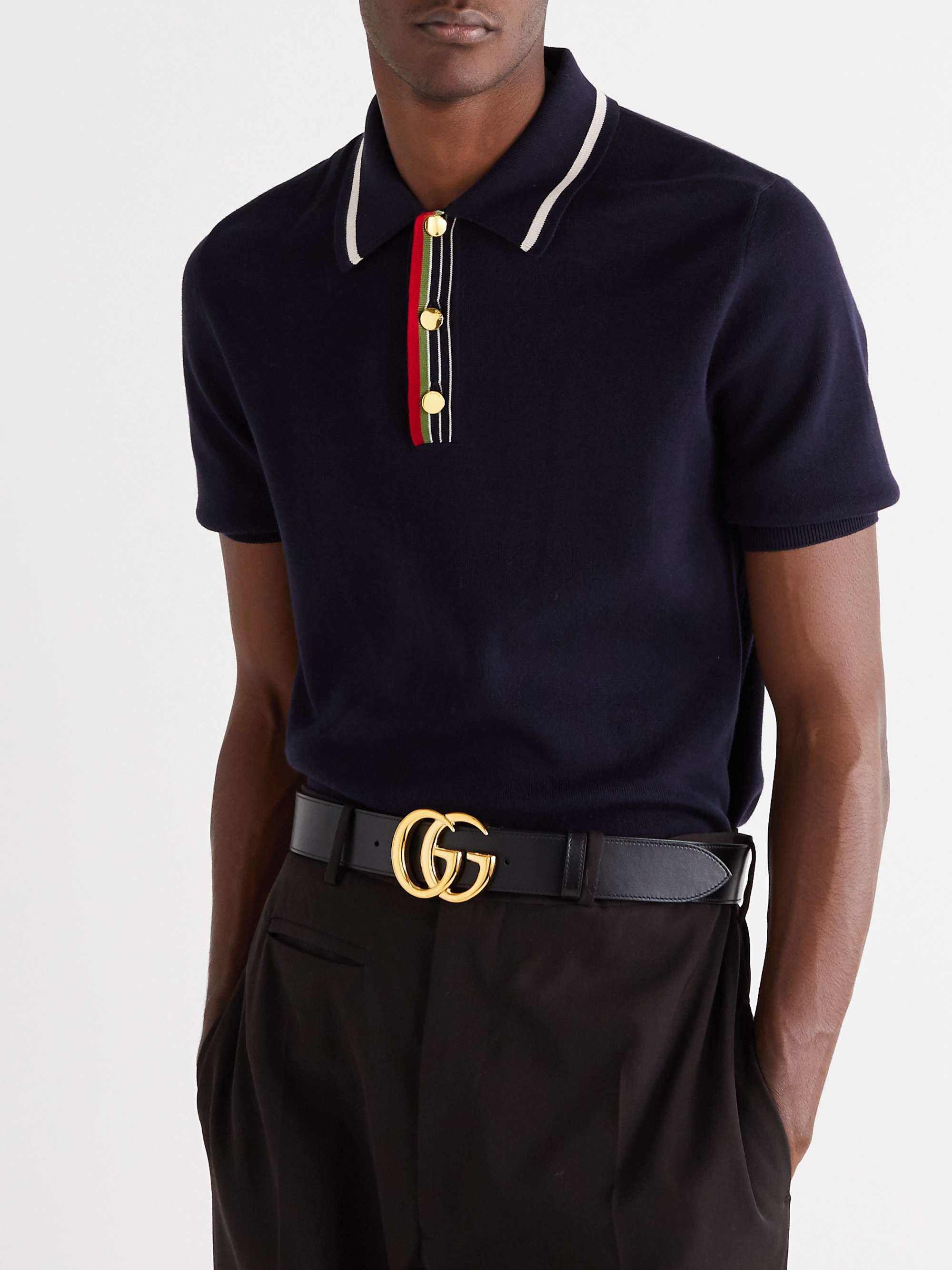 Gucci GG Marmont Leather Belt