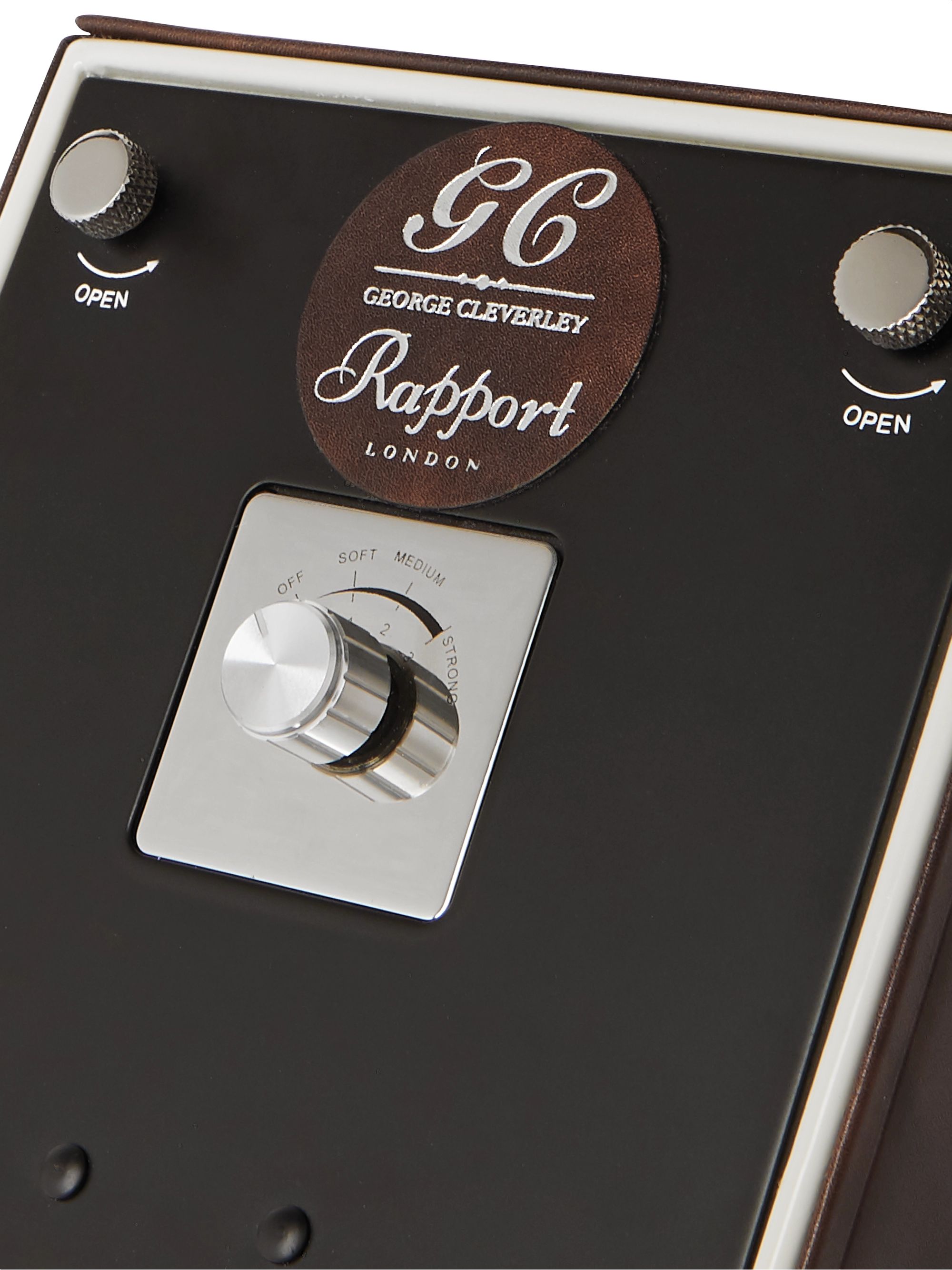 RAPPORT LONDON + George Cleverley Leather, Aluminium and Cedar Wood Watch Winder