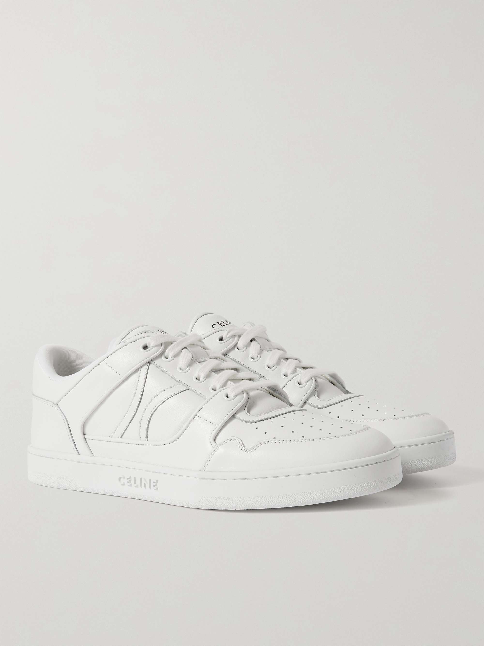 CELINE HOMME Perforated Leather Sneakers