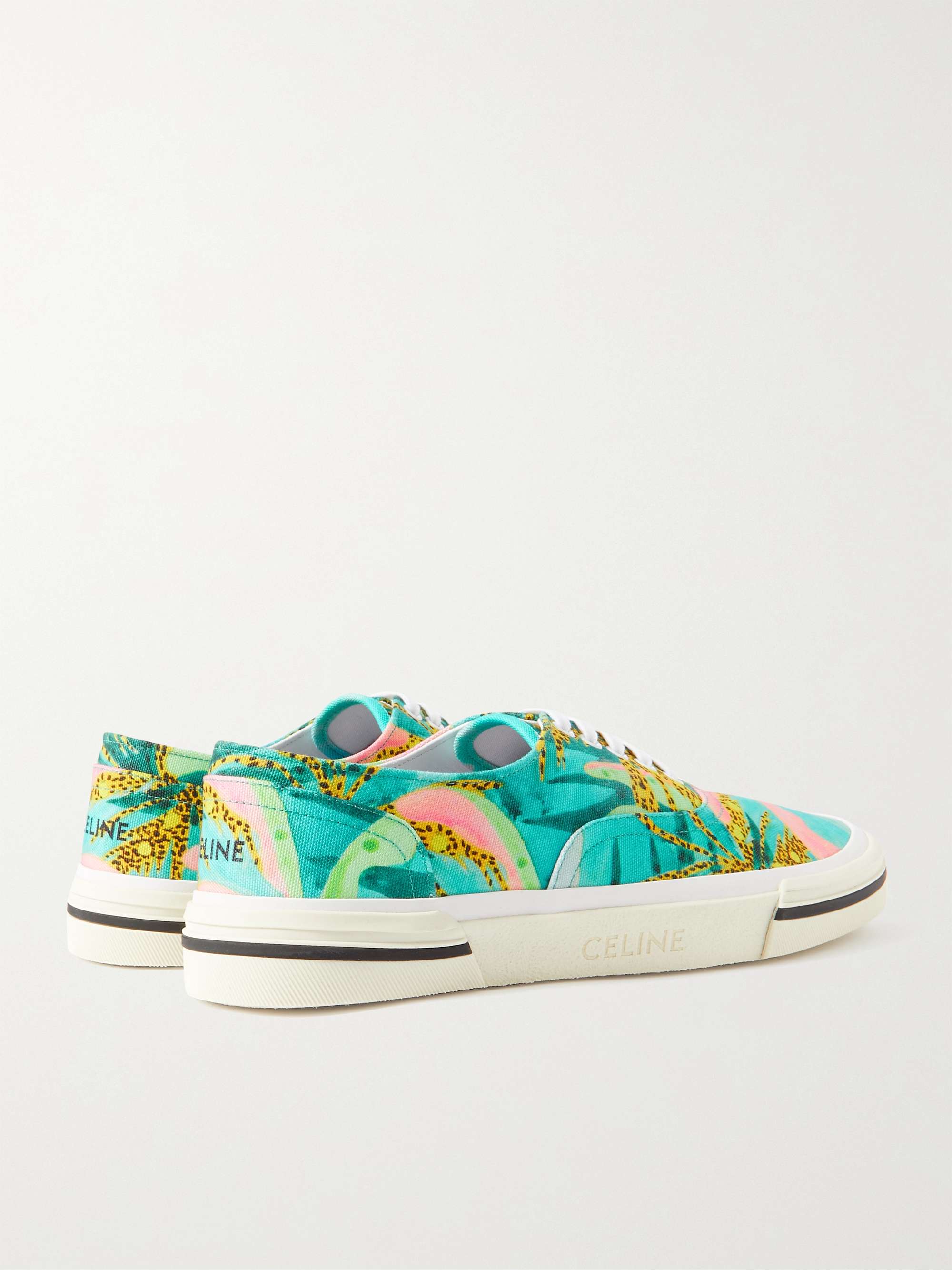CELINE Elliot Printed Canvas Sneakers