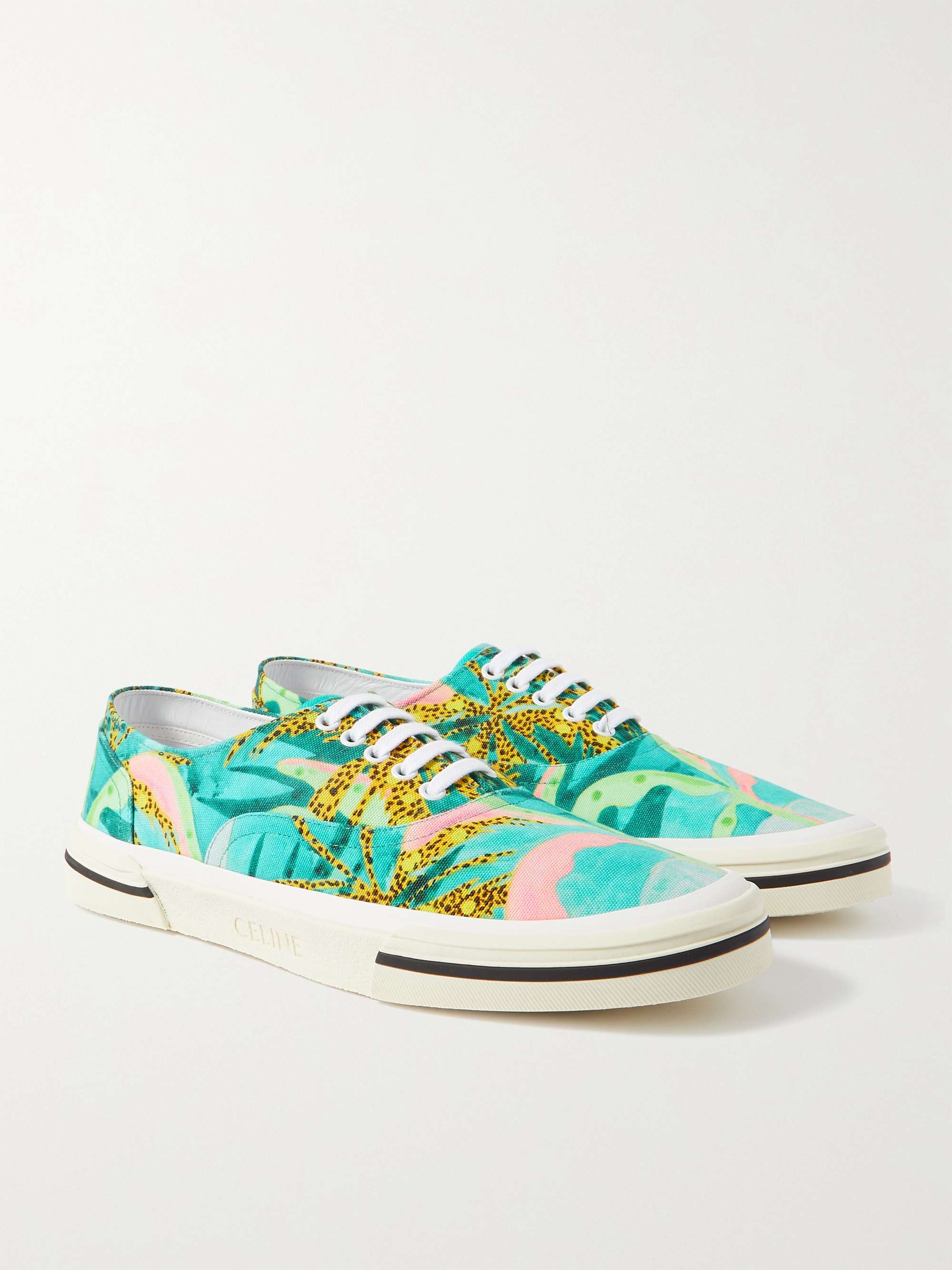 CELINE Elliot Printed Canvas Sneakers