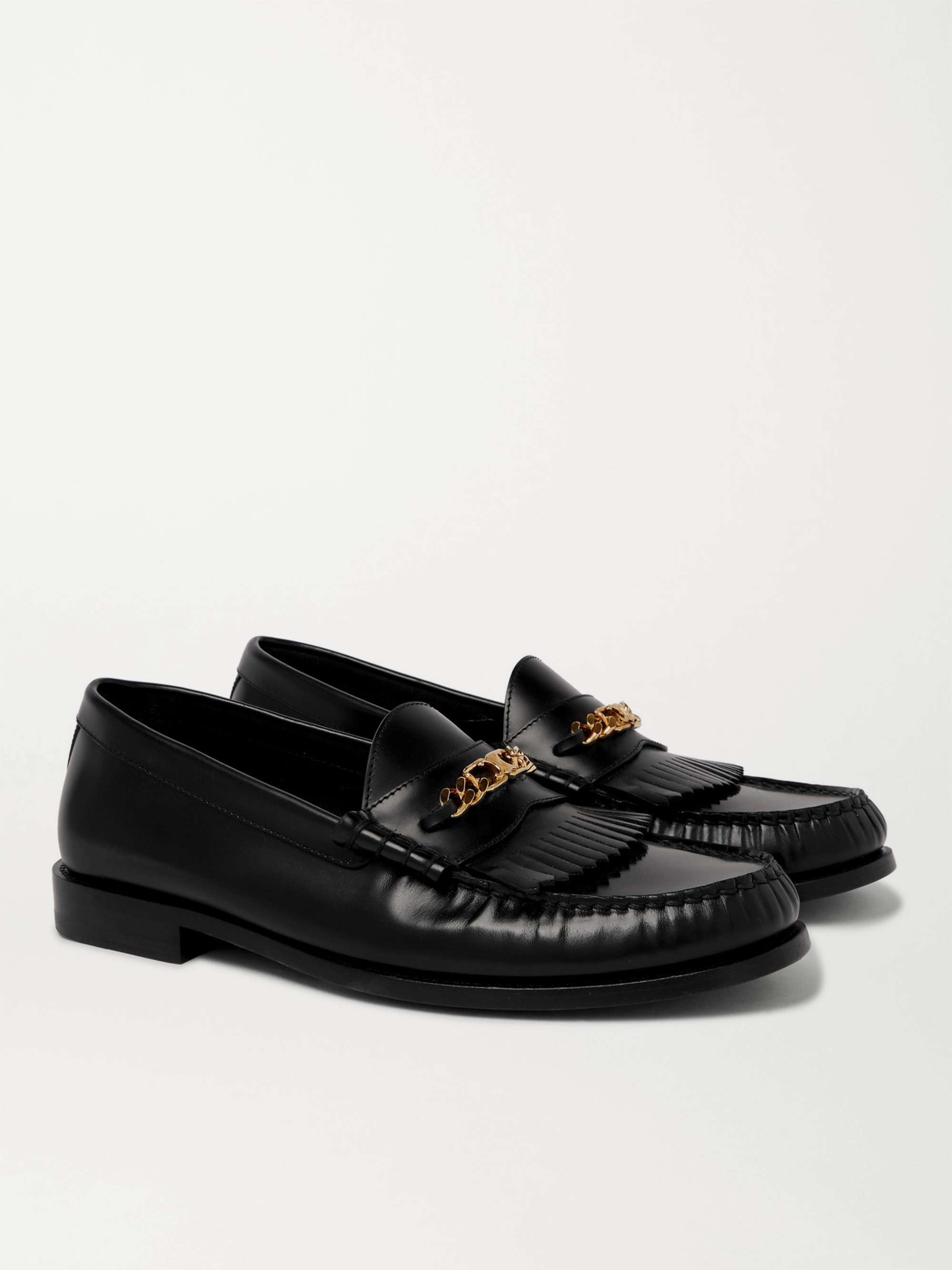 CELINE HOMME Leather Penny Loafers