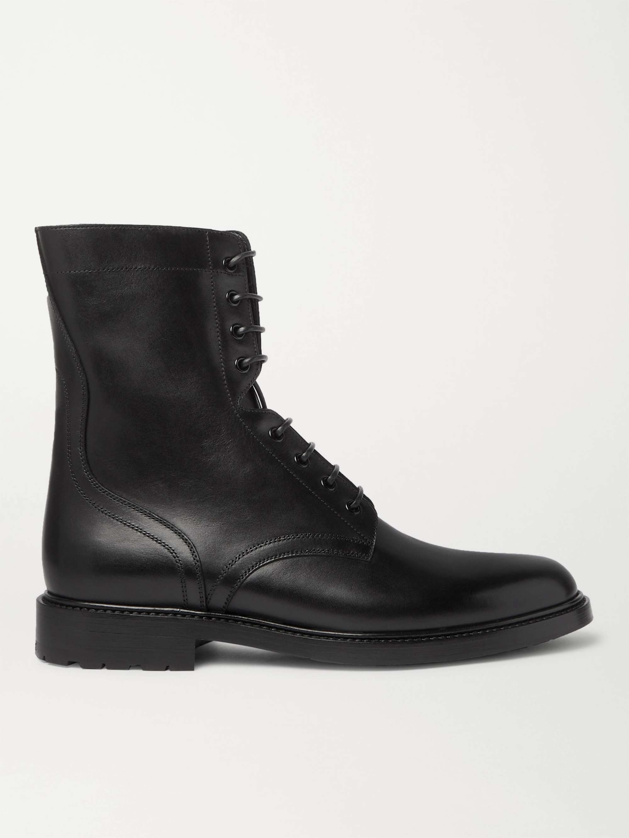CELINE HOMME Leather Boots for Men | MR PORTER