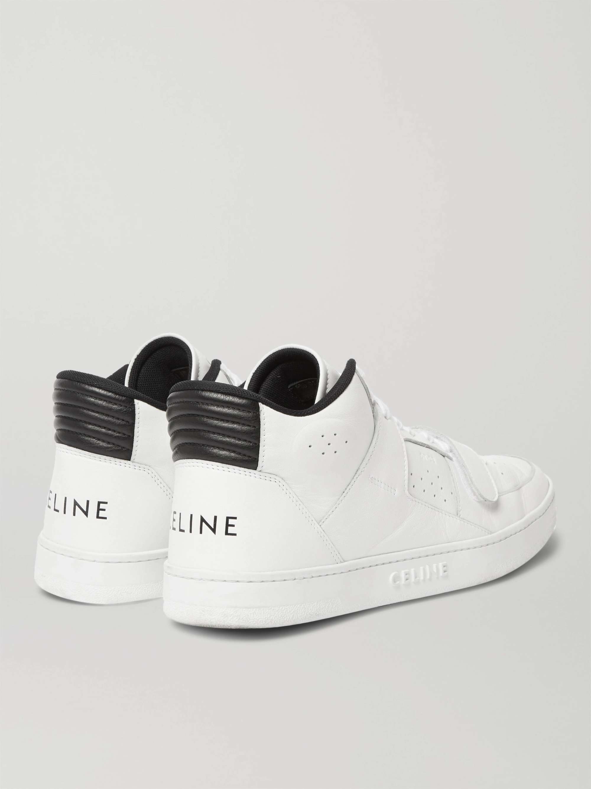 CELINE HOMME CT-02 Leather High-Top Sneakers