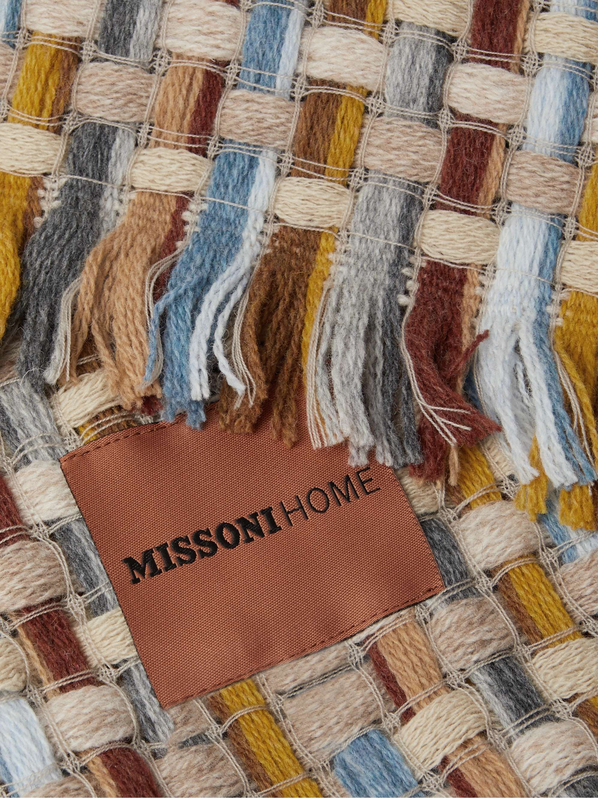 MISSONI HOME Humbert Fringed Wool-Blend Throw