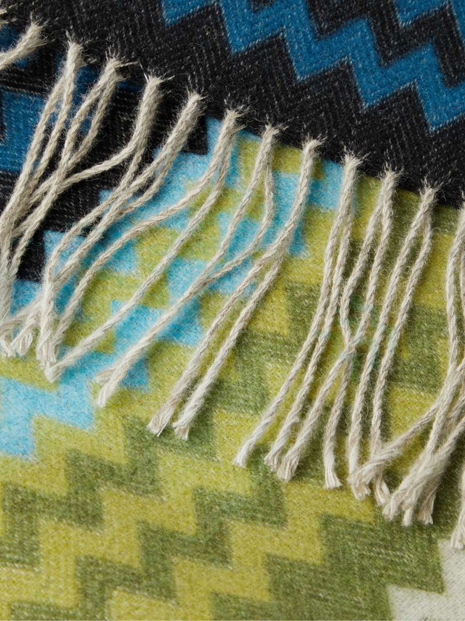 MISSONI HOME Humbert Fringed WoolBlend Throw for Men MR PORTER