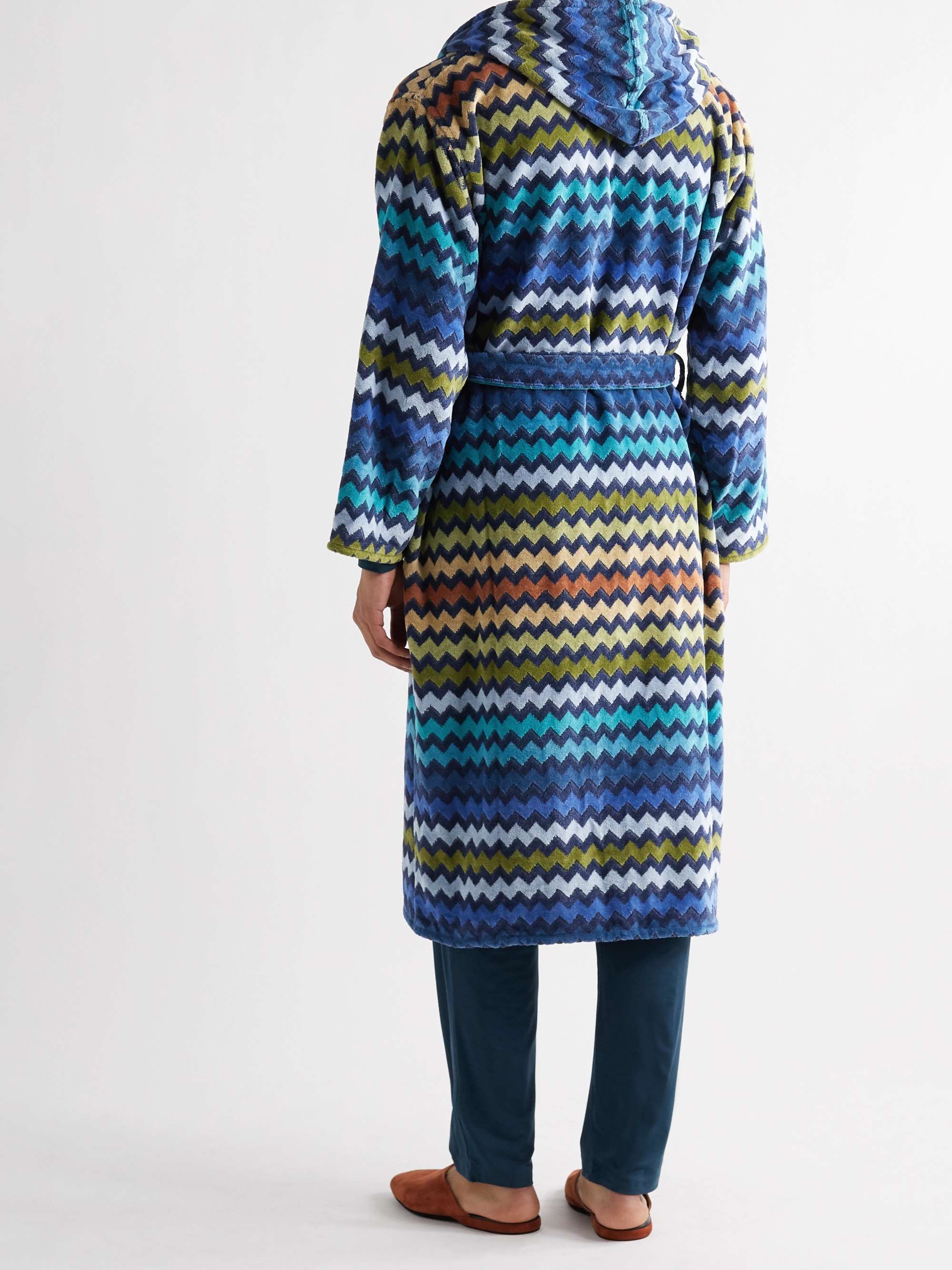 MISSONI HOME Warner Cotton-Terry Hooded Robe