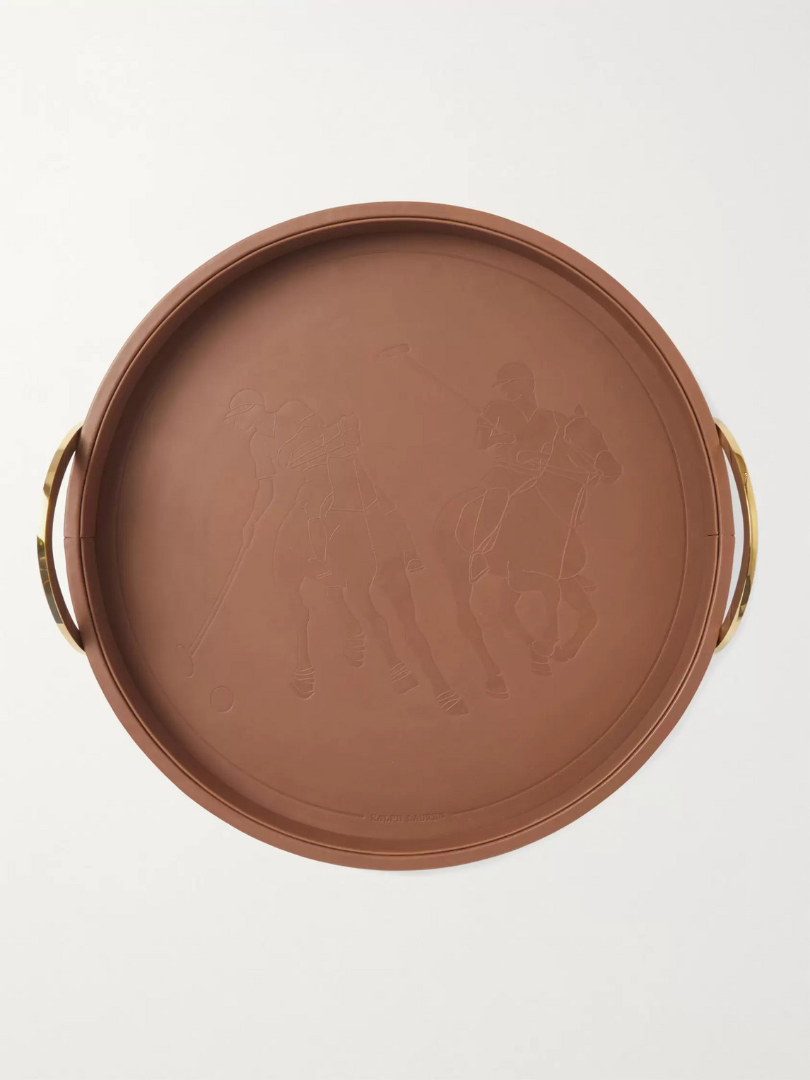 Garrett Canvas, Leather and Brass Tray — 2