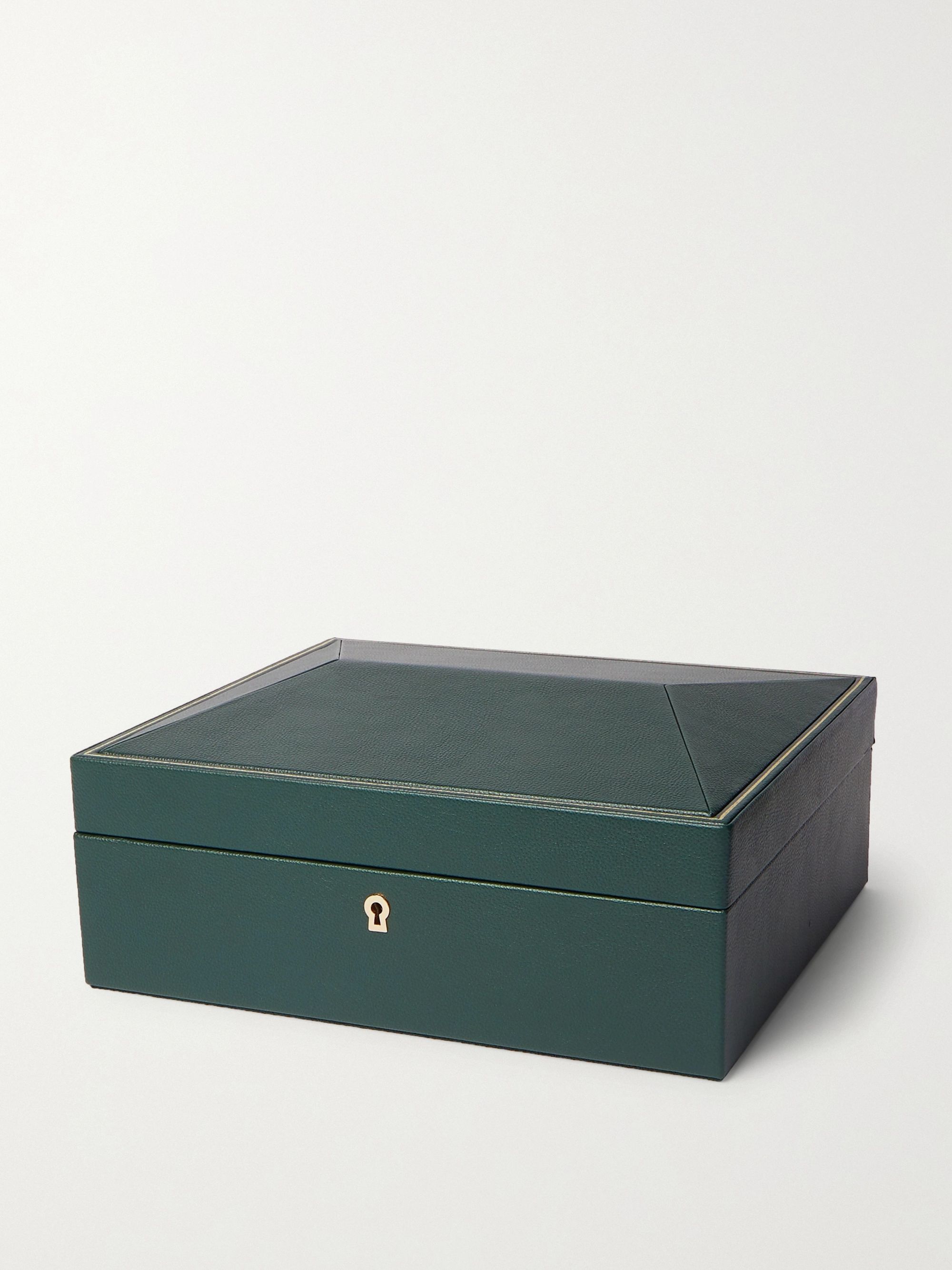 WOLF British Racing 8-Piece Faux Leather Watch Box