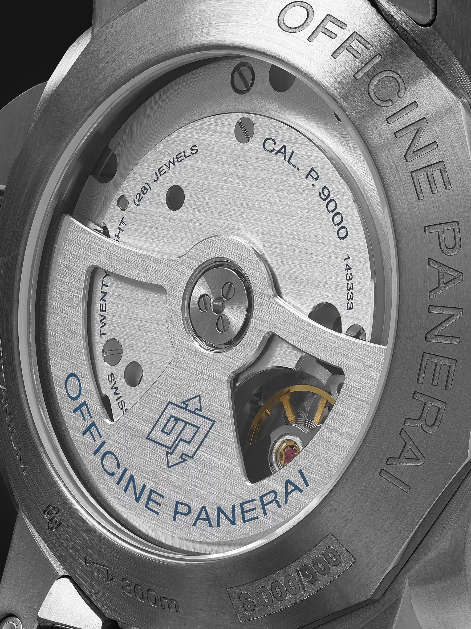 PANERAI Luminor 1950 Marina 44mm Automatic Titanium Watch, Ref. No. PAM00352