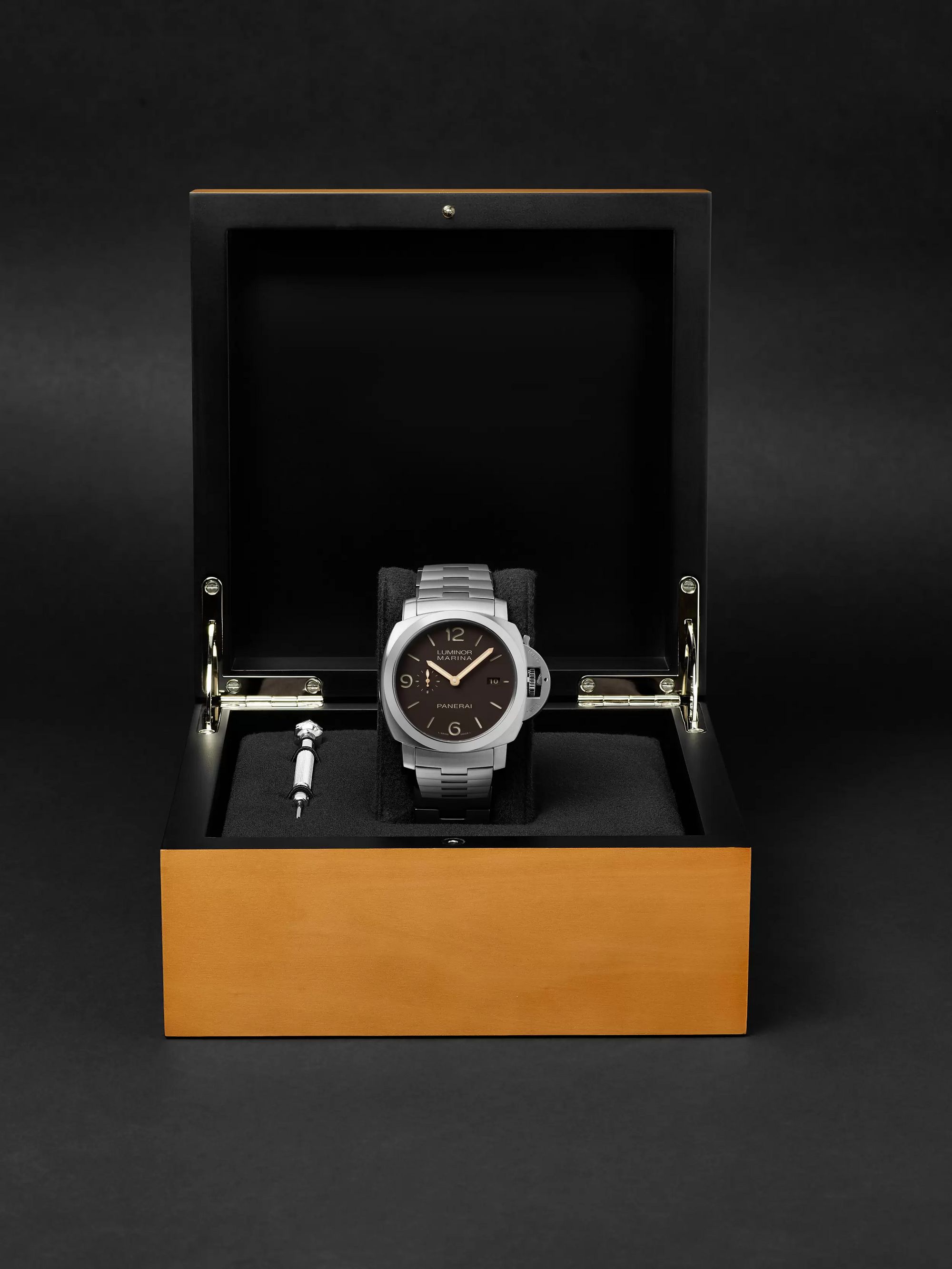 PANERAI Luminor 1950 Marina 44mm Automatic Titanium Watch, Ref. No. PAM00352