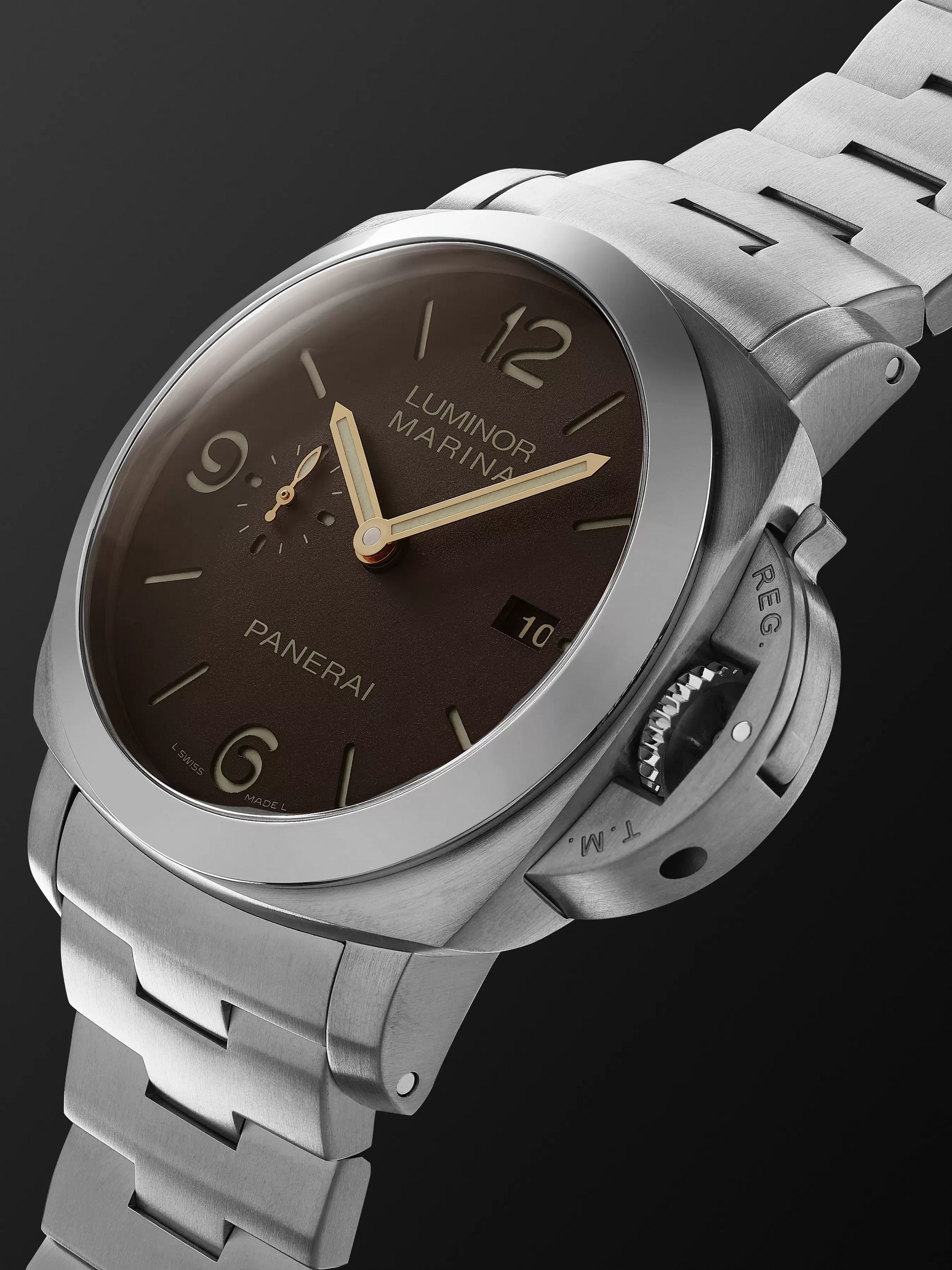 PANERAI Luminor 1950 Marina 44mm Automatic Titanium Watch, Ref. No. PAM00352