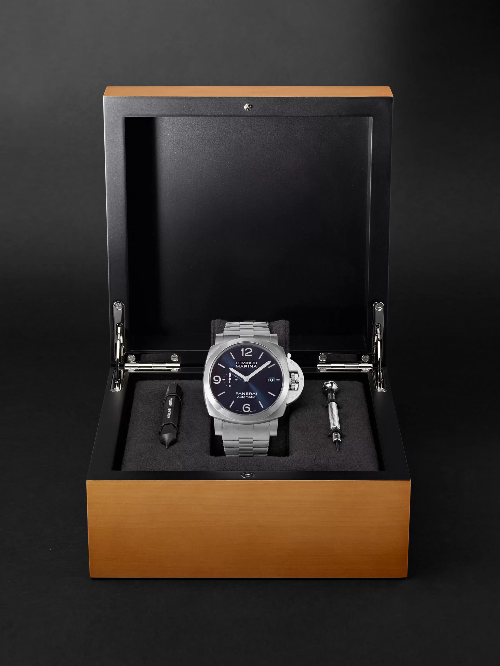 PANERAI Luminor Marina Specchio Blu Automatic 44mm Stainless Steel Watch, Ref. No. PAM01316