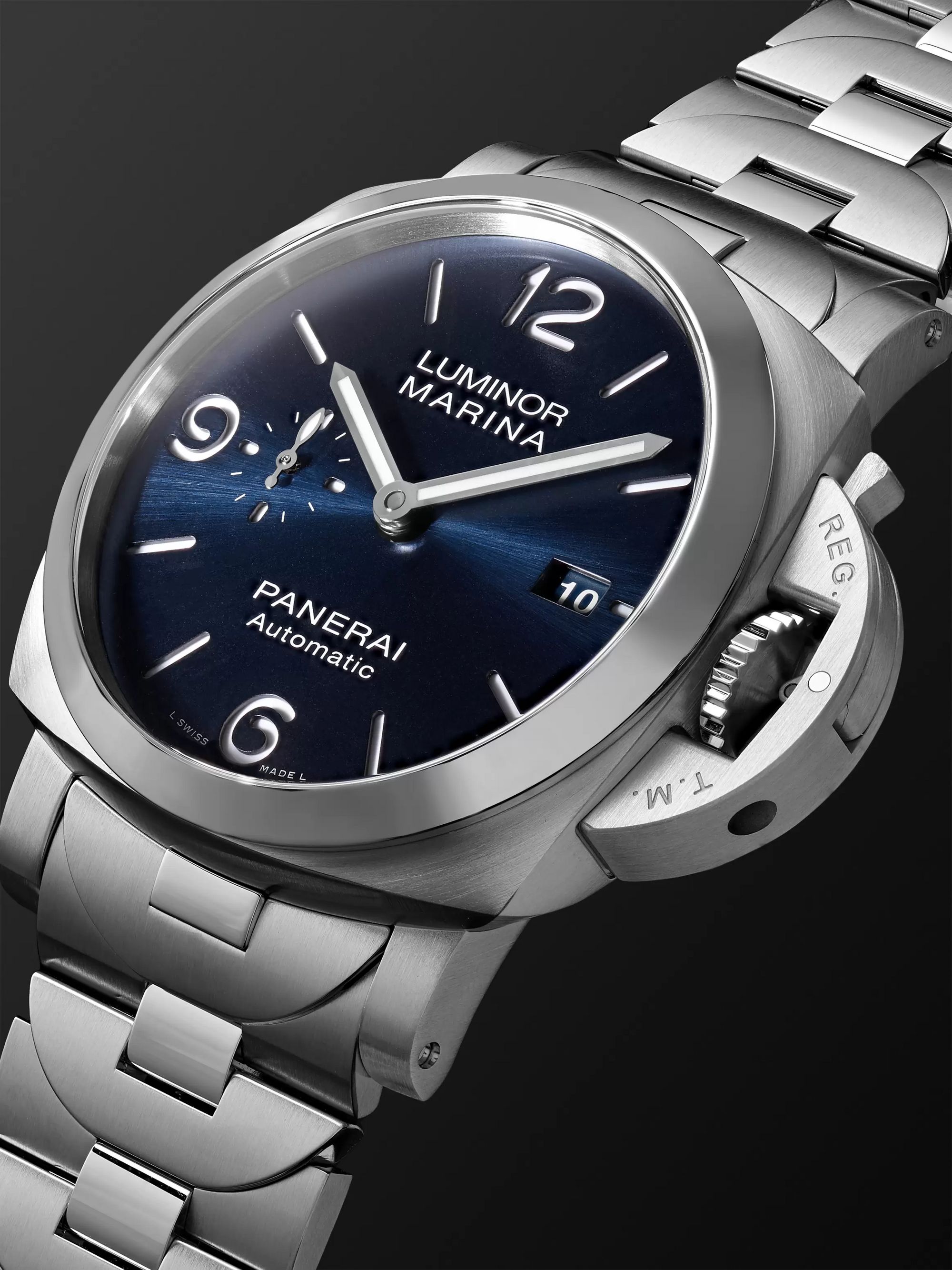 PANERAI Luminor Marina Specchio Blu Automatic 44mm Stainless Steel Watch, Ref. No. PAM01316