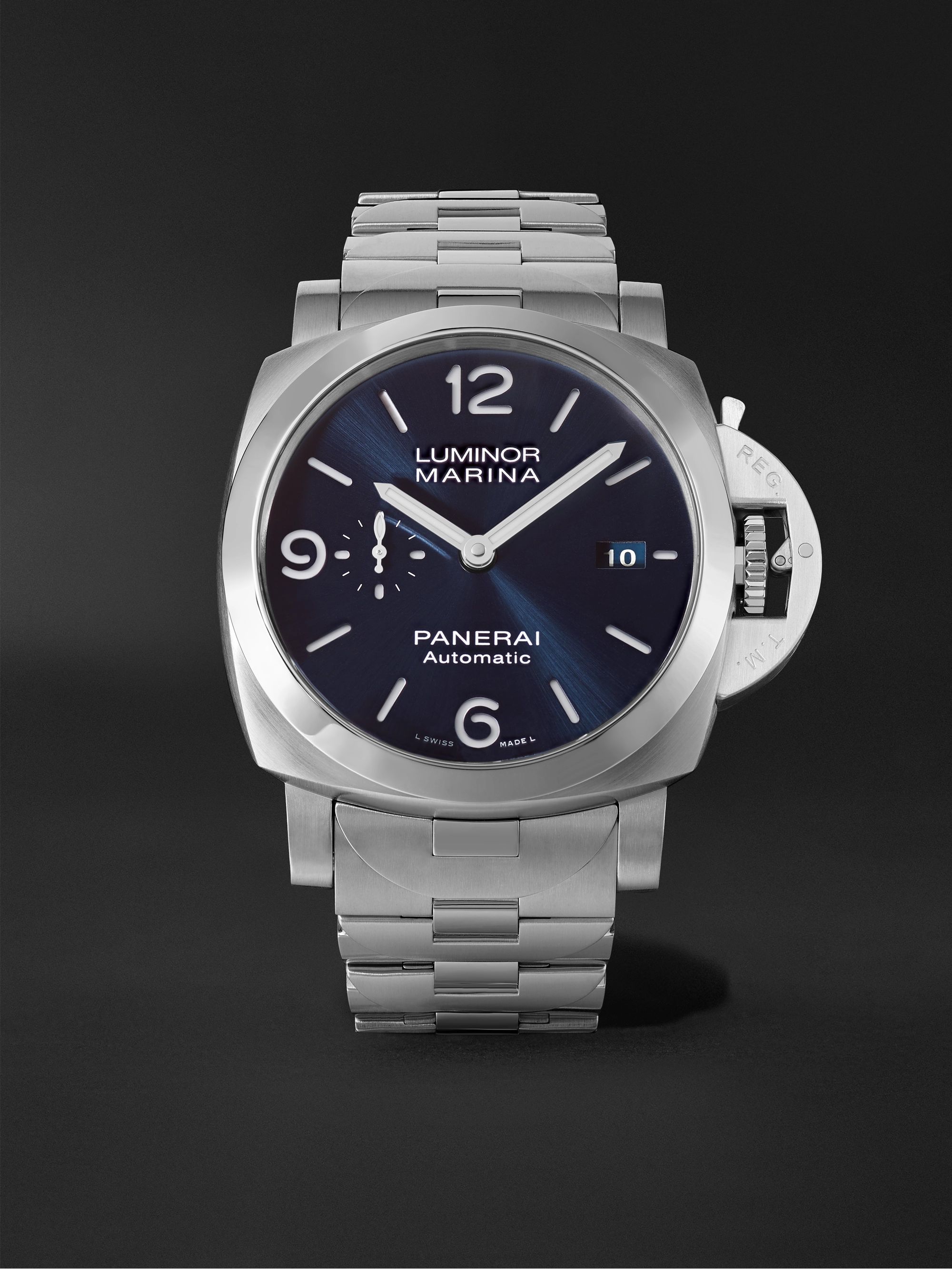 PANERAI Luminor Marina Specchio Blu Automatic 44mm Stainless Steel Watch, Ref. No. PAM01316