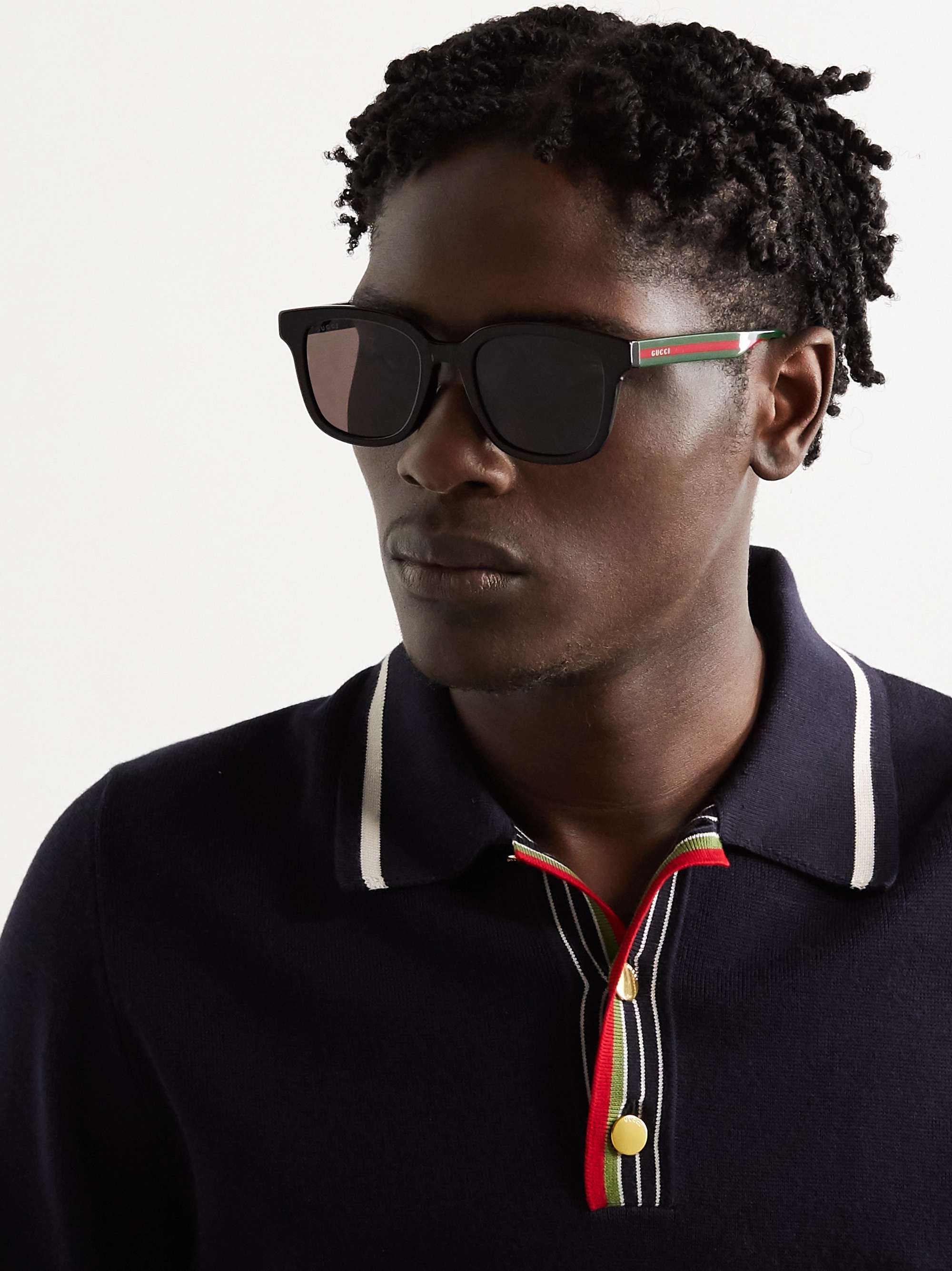 GUCCI EYEWEAR Square-Frame Acetate Sunglasses