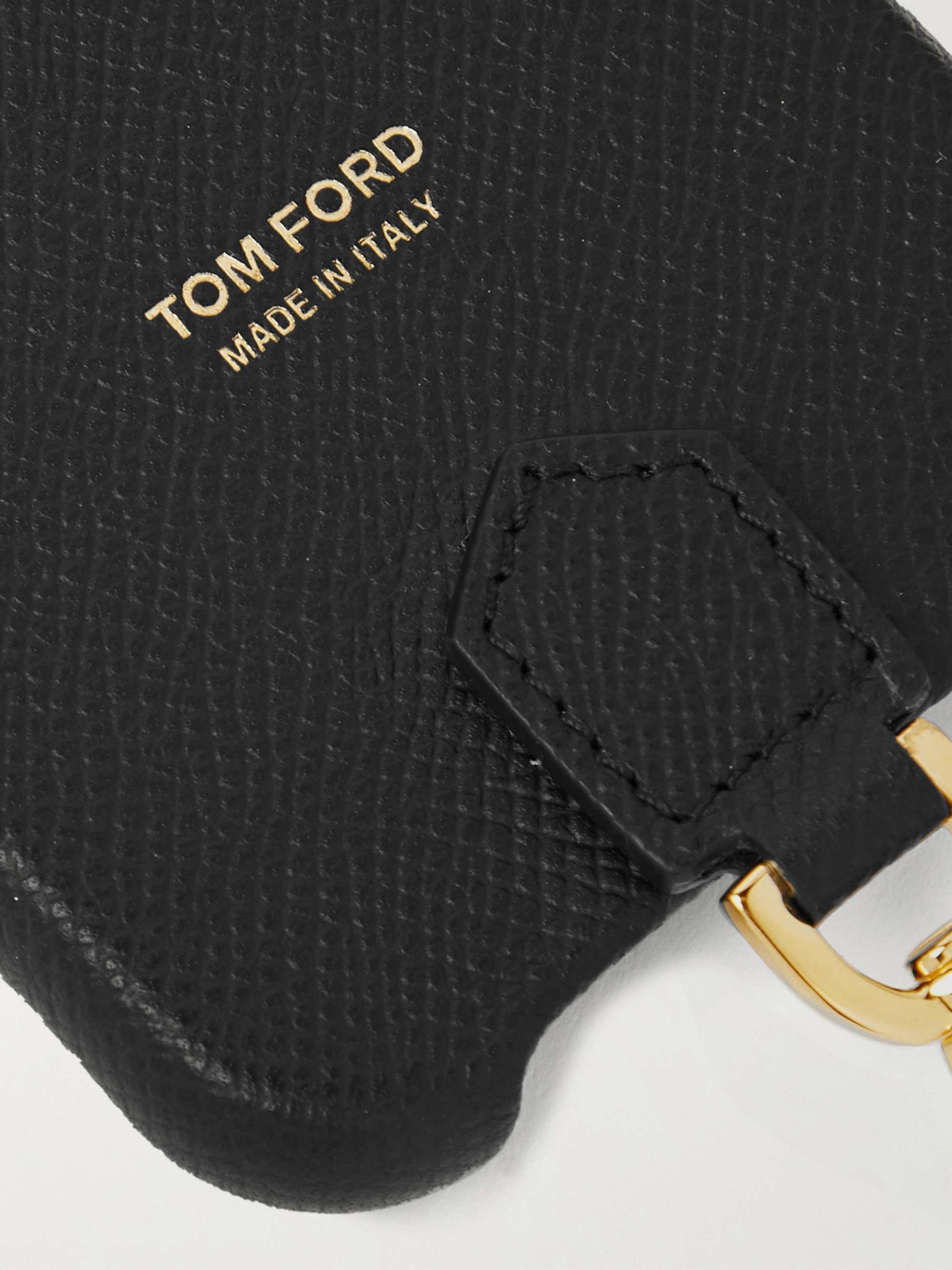 TOM FORD Floral-Print Full-Grain Leather iPhone 11 Pro Case with Lanyard