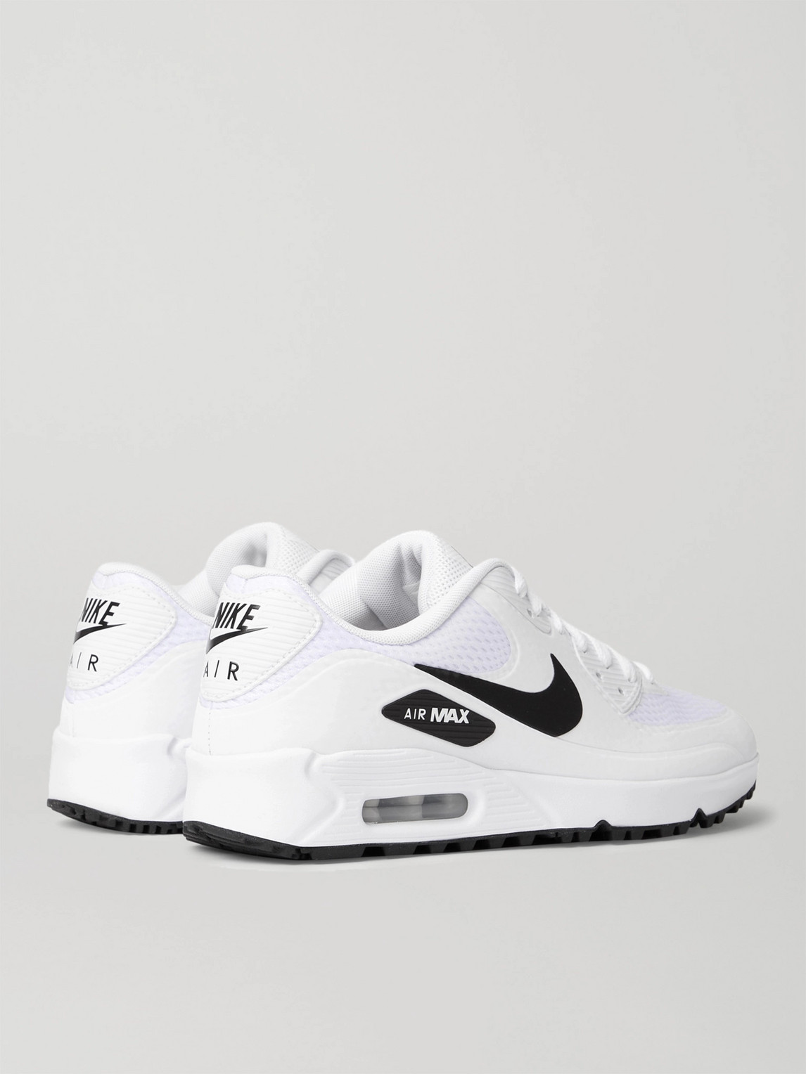 Shop Nike Air Max 90 G Coated-mesh Golf Shoes In White