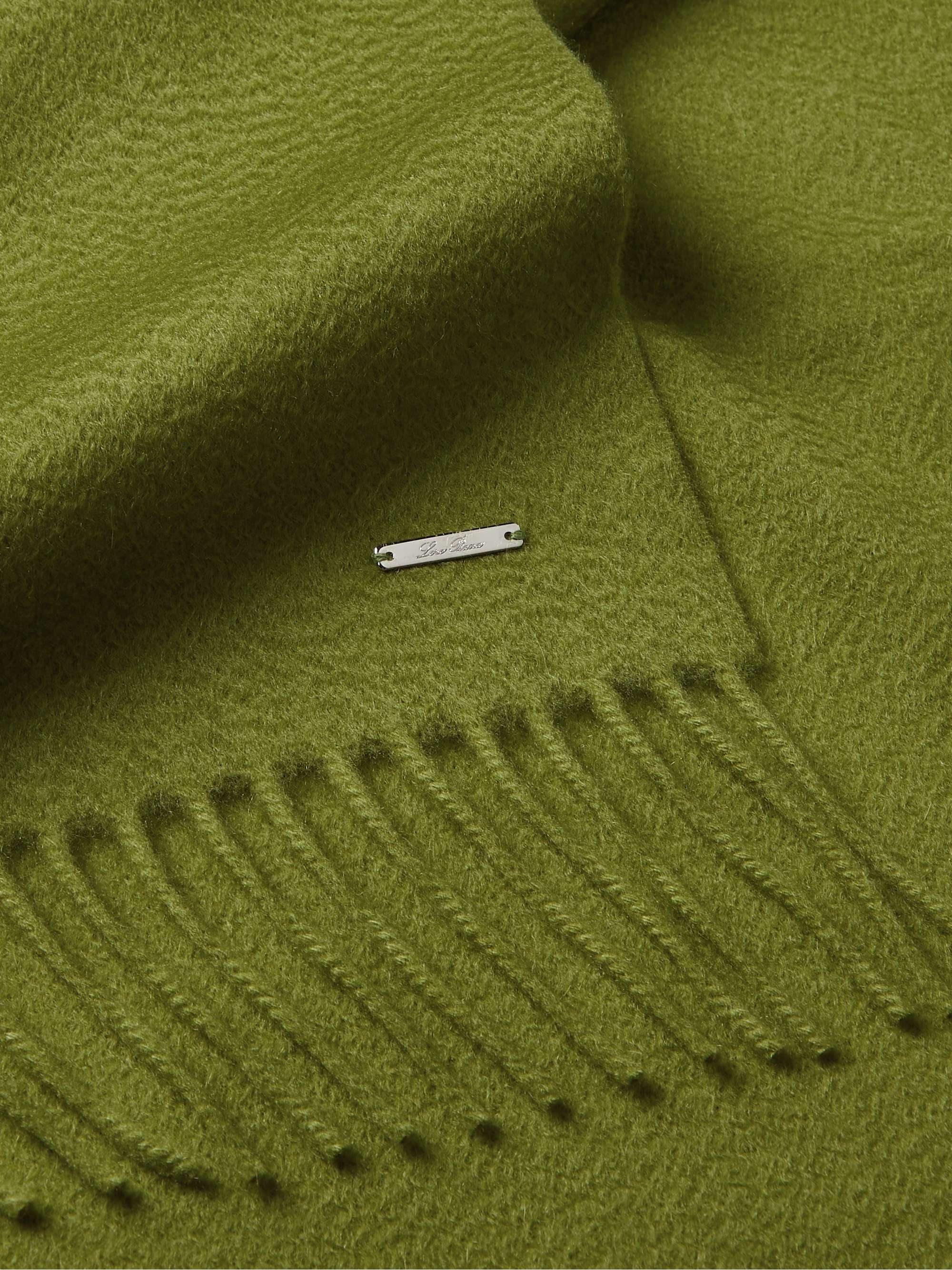 LORO PIANA Fringed Cashmere Scarf