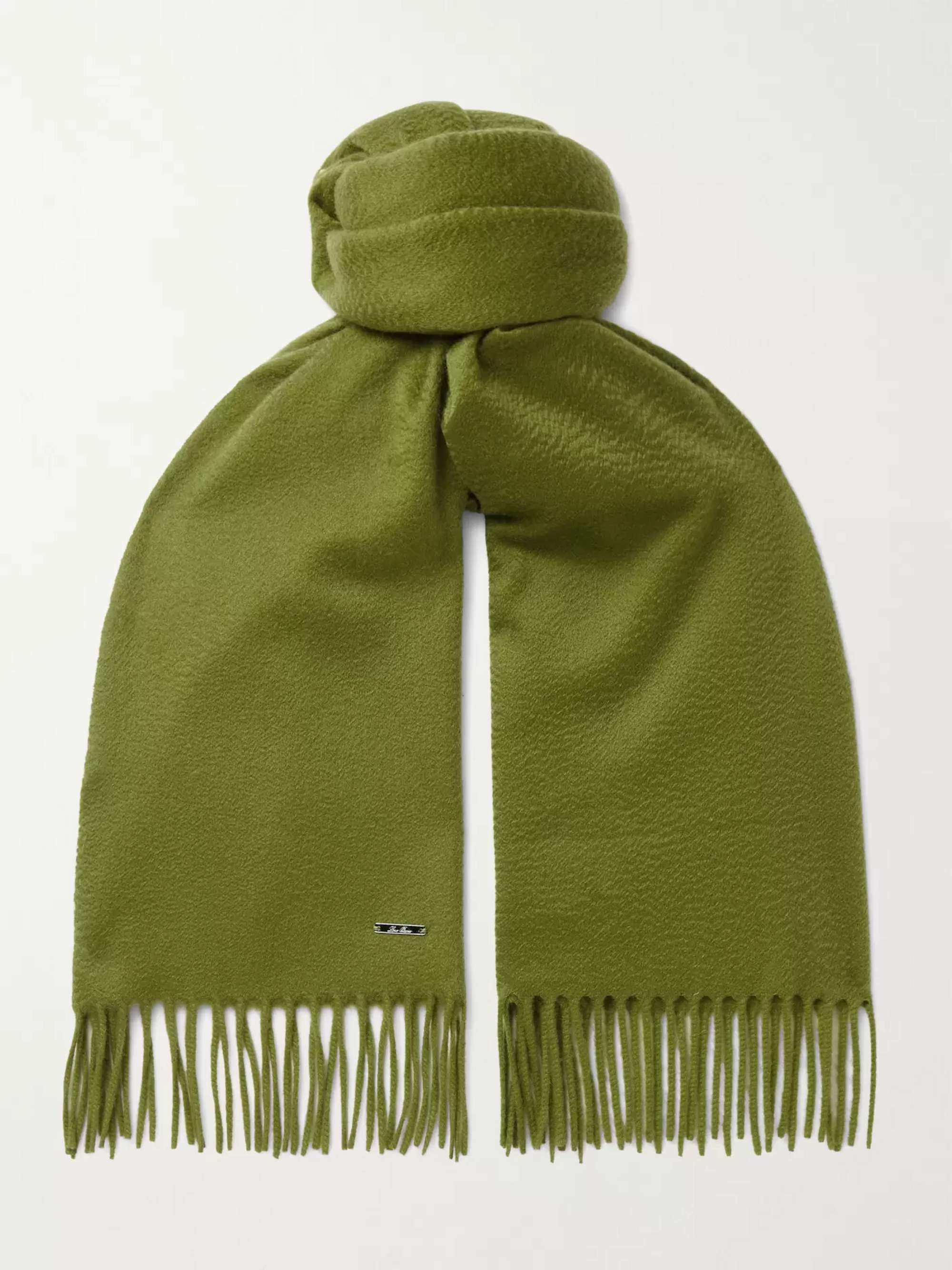 LORO PIANA Fringed Cashmere Scarf for Men | MR PORTER