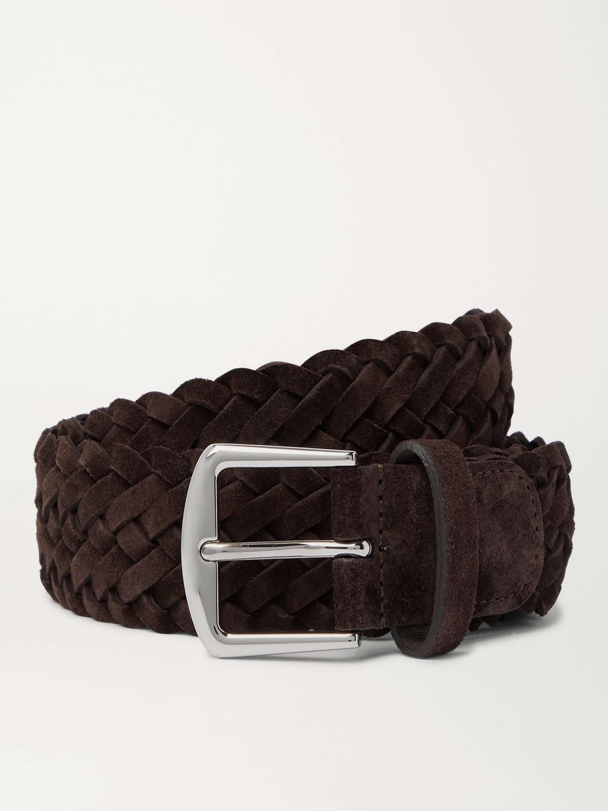 LORO PIANA 4cm Woven Suede Belt for Men | MR PORTER