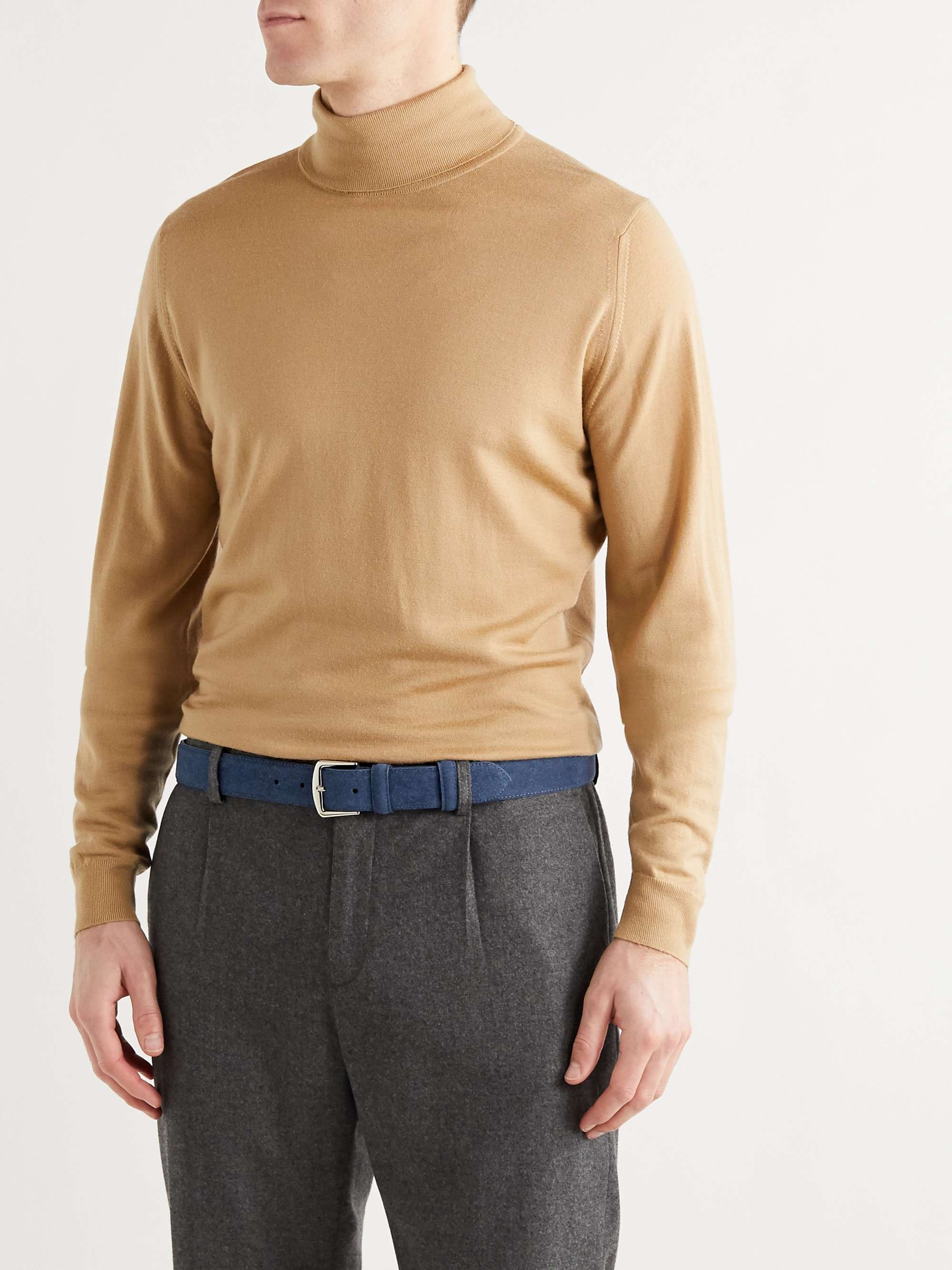 LORO PIANA 3.5cm Suede Belt