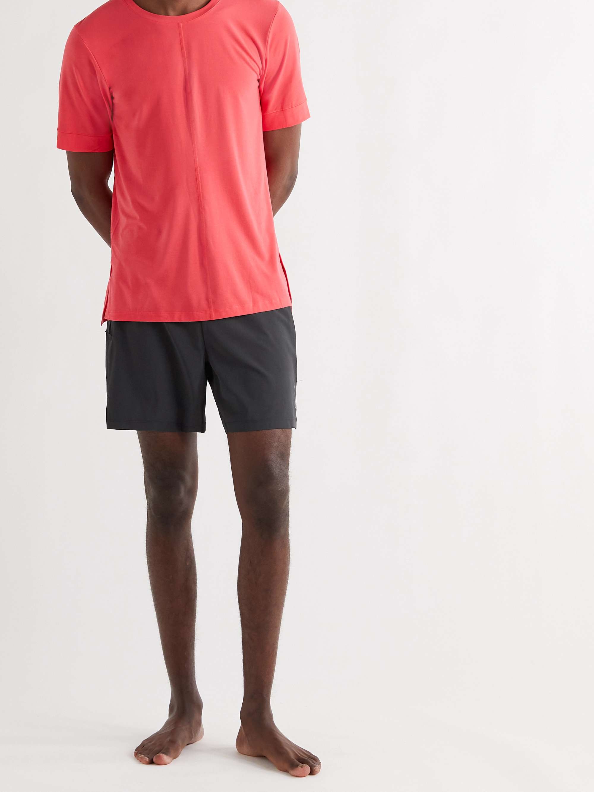 NIKE TRAINING Layered Dri-FIT Yoga Shorts