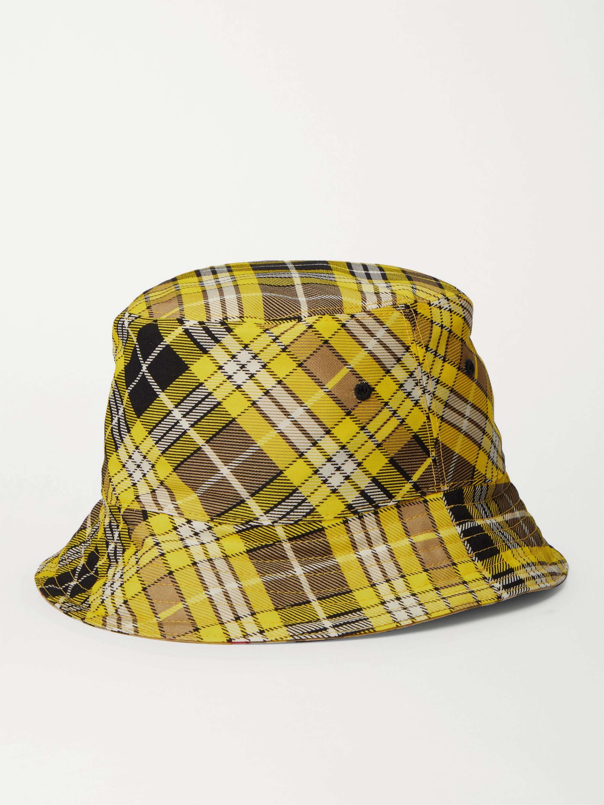 BURBERRY Checked Cotton-Canvas Bucket Hat