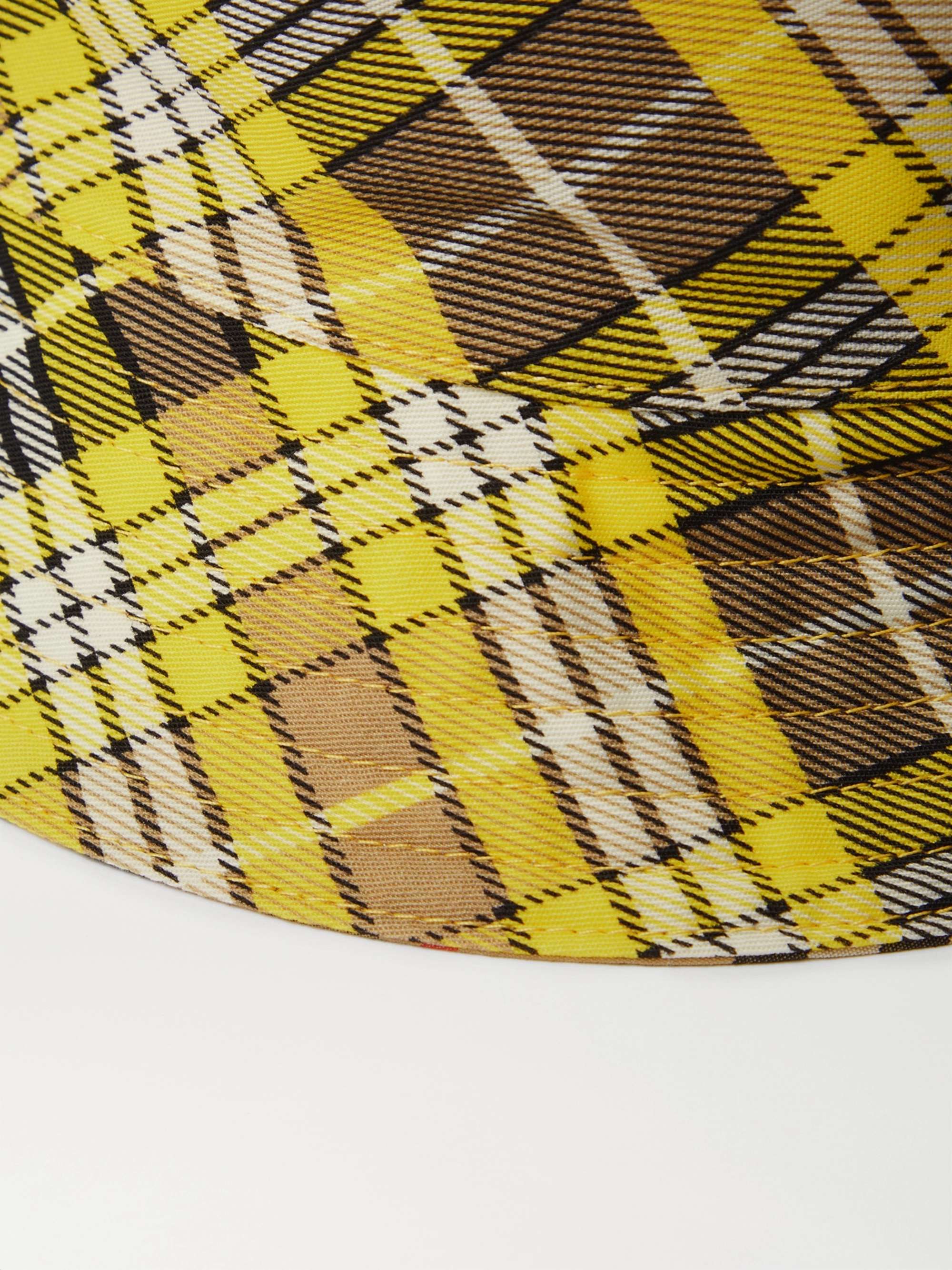 BURBERRY Checked Cotton-Canvas Bucket Hat