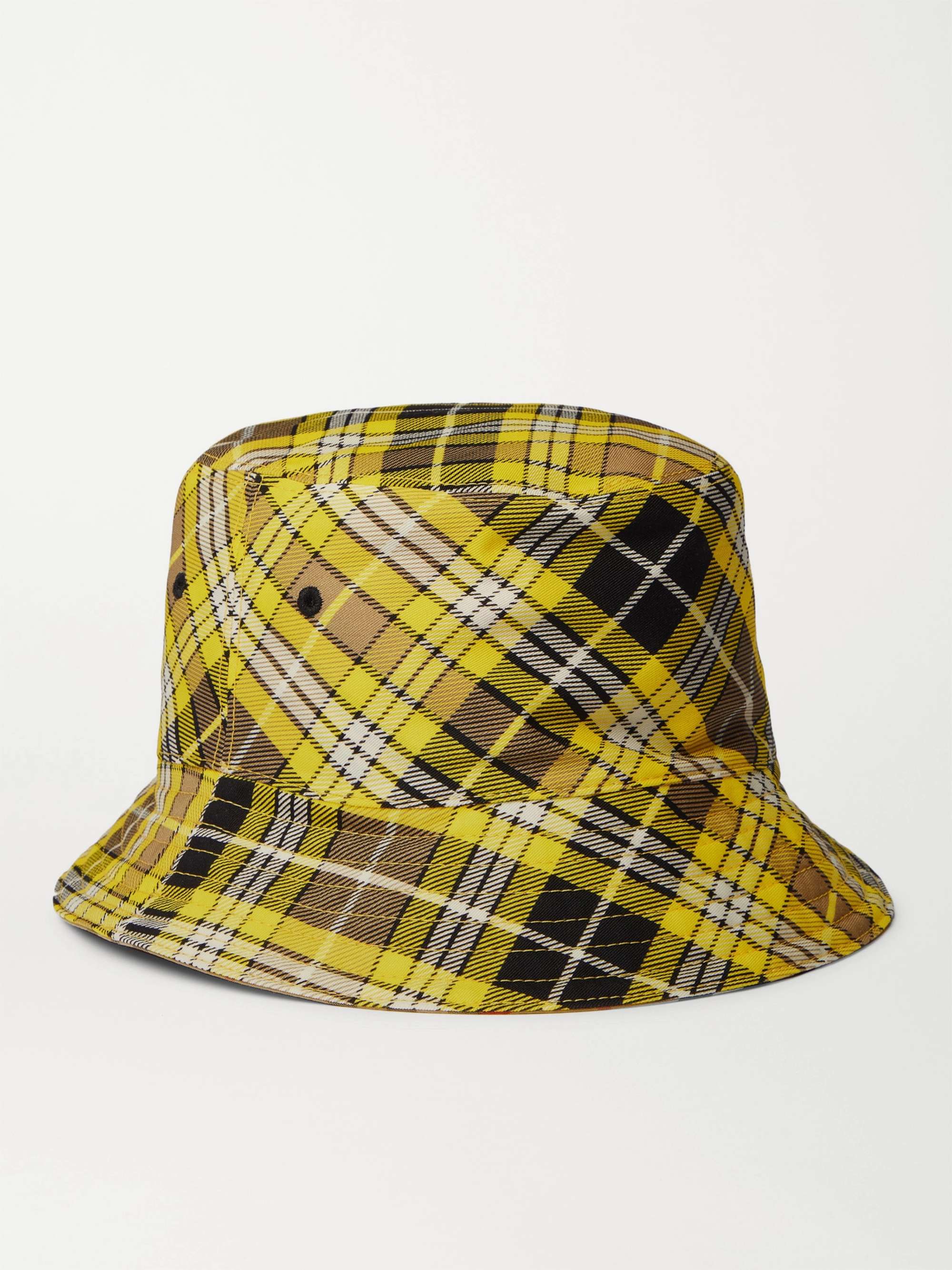 BURBERRY Checked Cotton-Canvas Bucket Hat