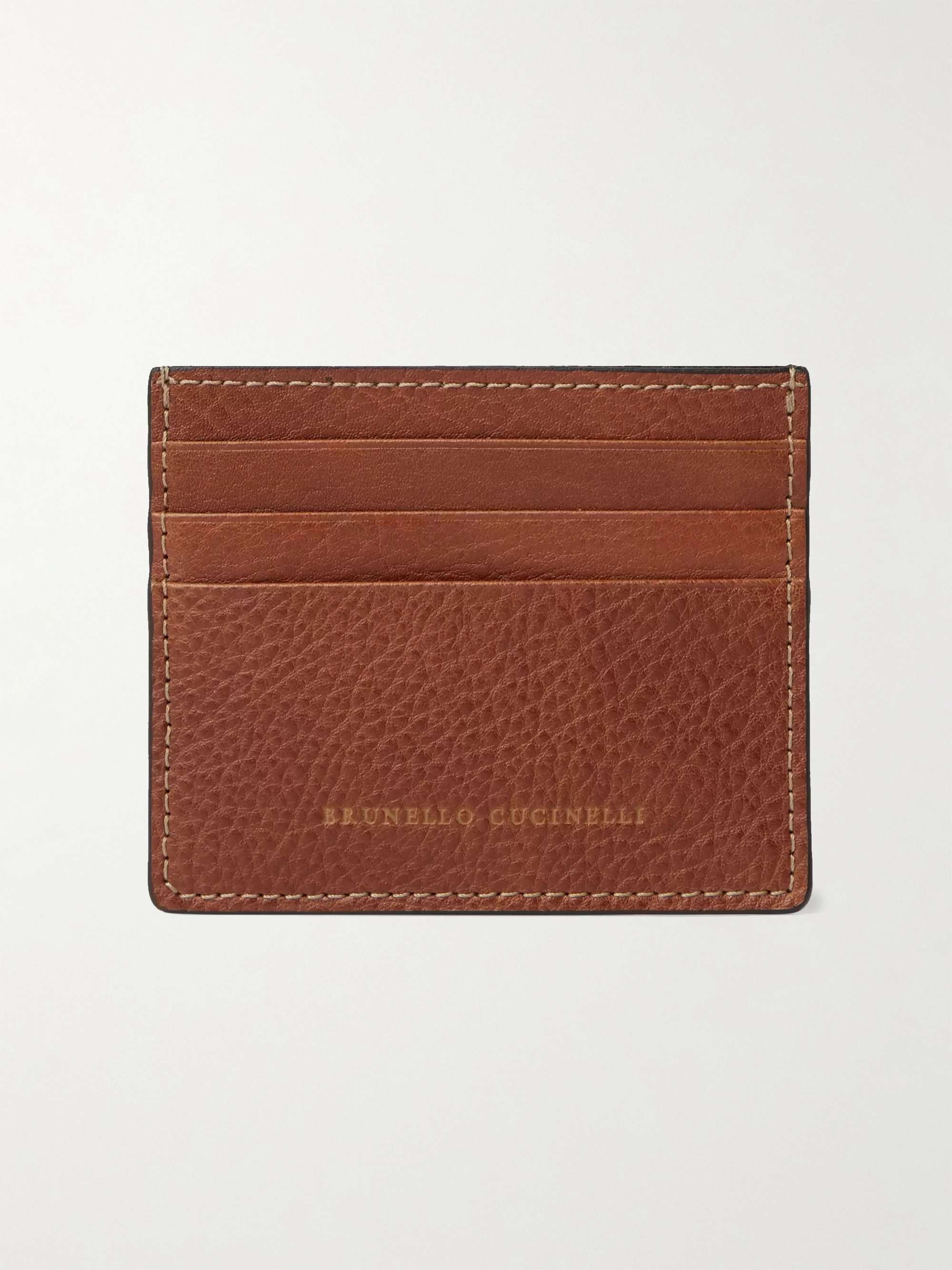 Full grain leather card holder