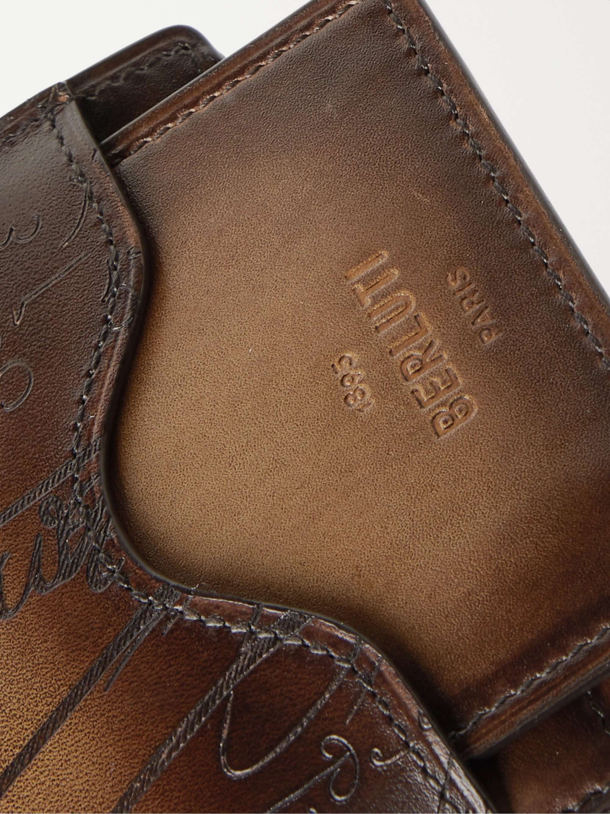BERLUTI Scritto Leather Billfold Wallet with Cardholder